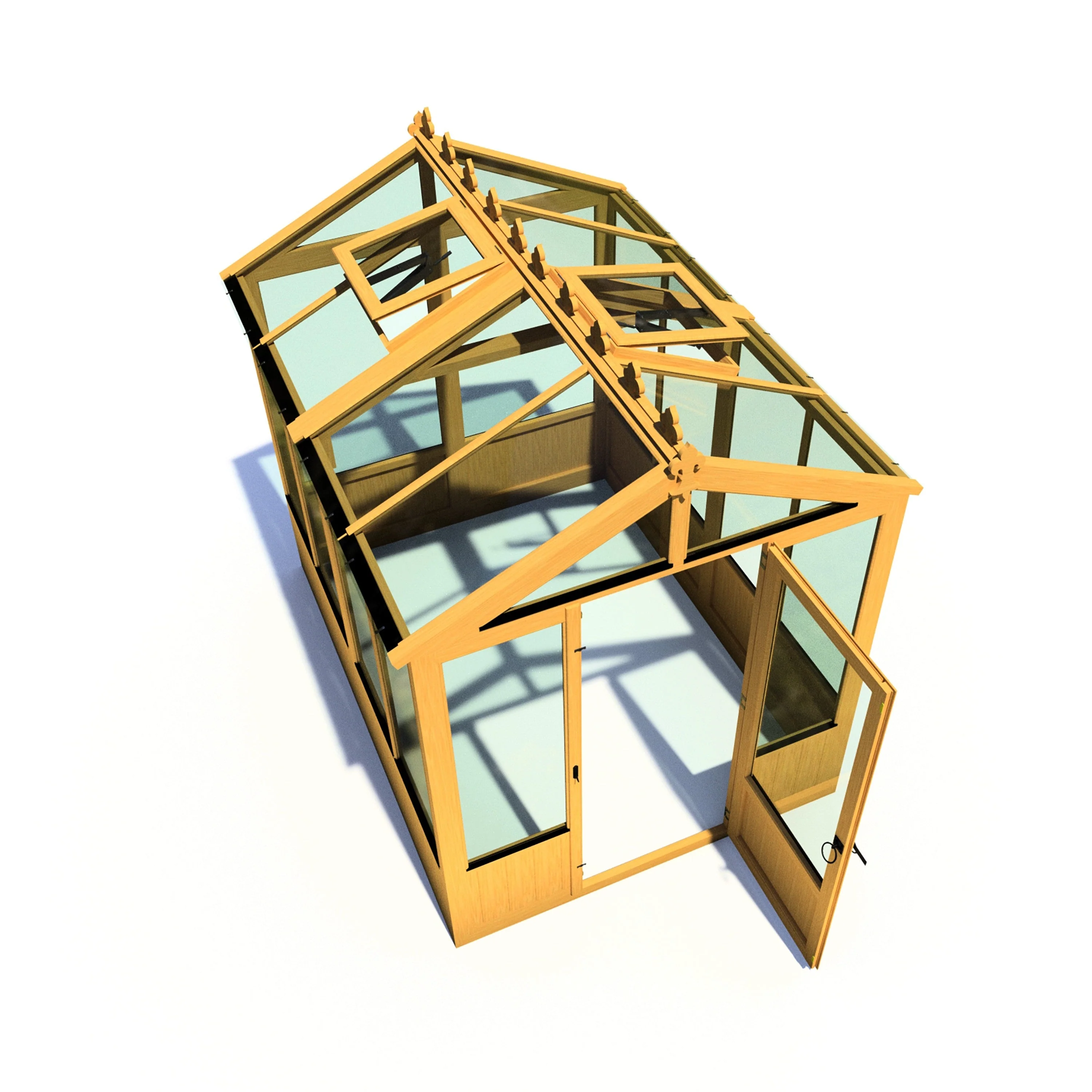 Shire Holkham 7' 7" x 5' 10" Apex Greenhouse - Premium Coated - Image 5