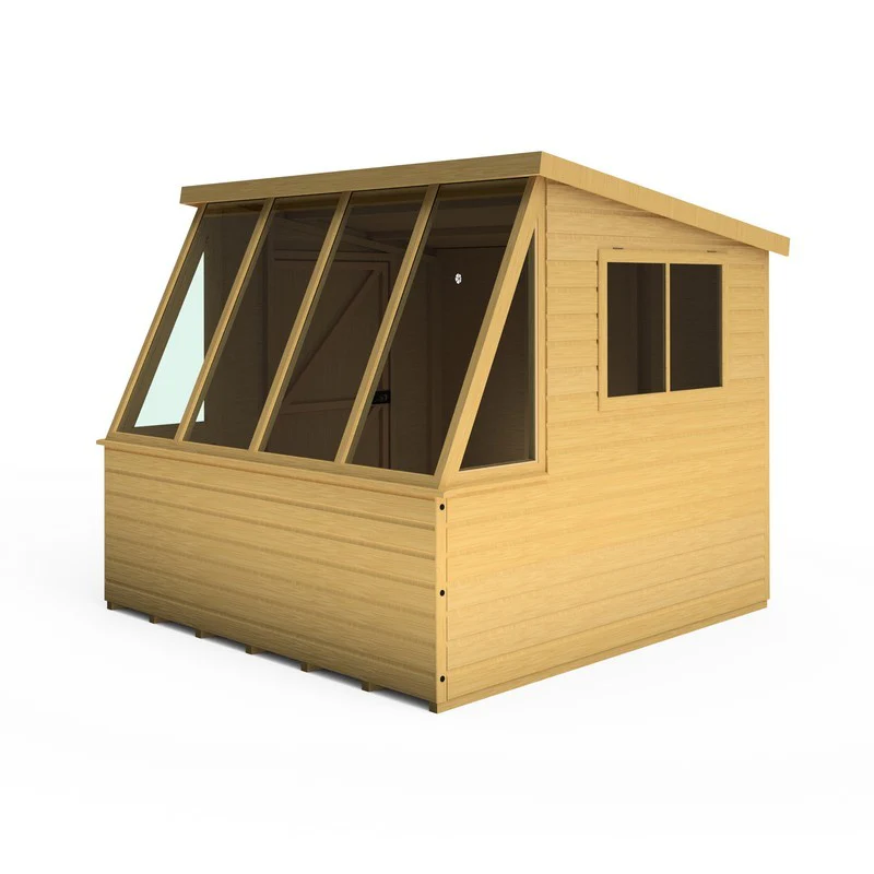 Shire Iceni 8' 3" x 8' 3" Pent Potting Shed - Premium Dip Treated Shiplap - Image 2
