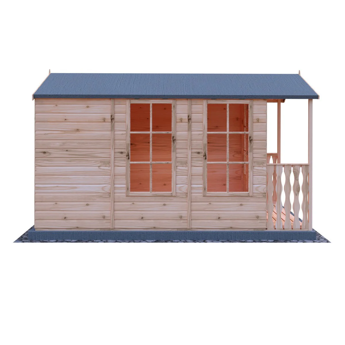 Shire Kensington 9' 6" x 6' 8" Apex Summerhouse - Premium Dip Treated Shiplap - Image 7