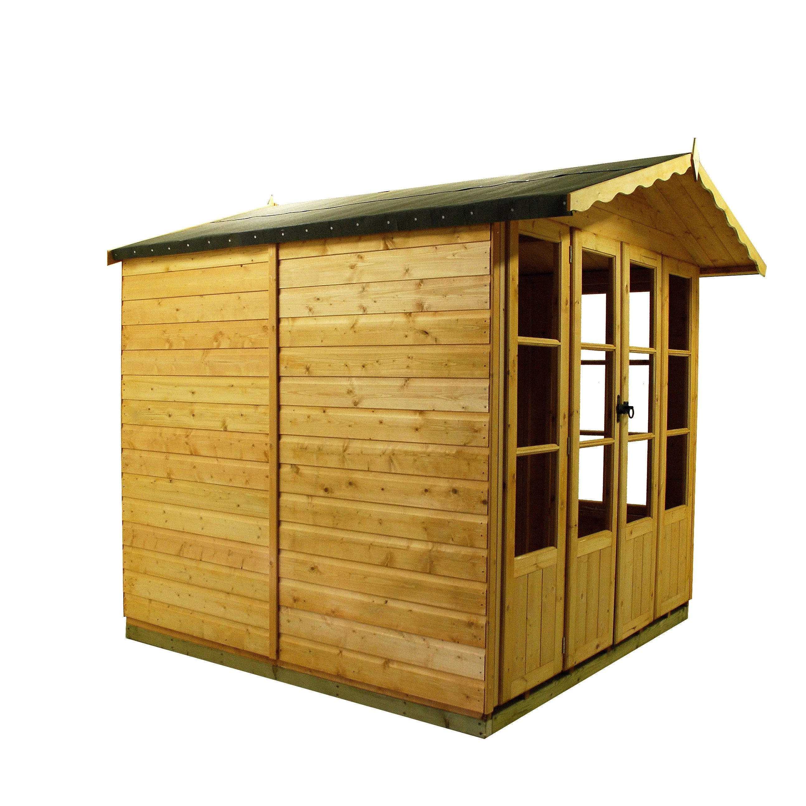 Kensington 6' 3" x 6' 8" Apex Summerhouse - Premium Dip Treated Shiplap - Image 7