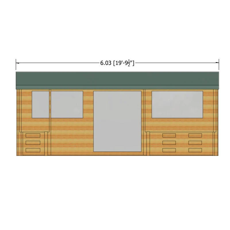 Shire Kingswood 17' 8" x 19' 4" Reverse Apex Log Cabin - Premium 70mm Cladding Tongue & Groove - Image 10