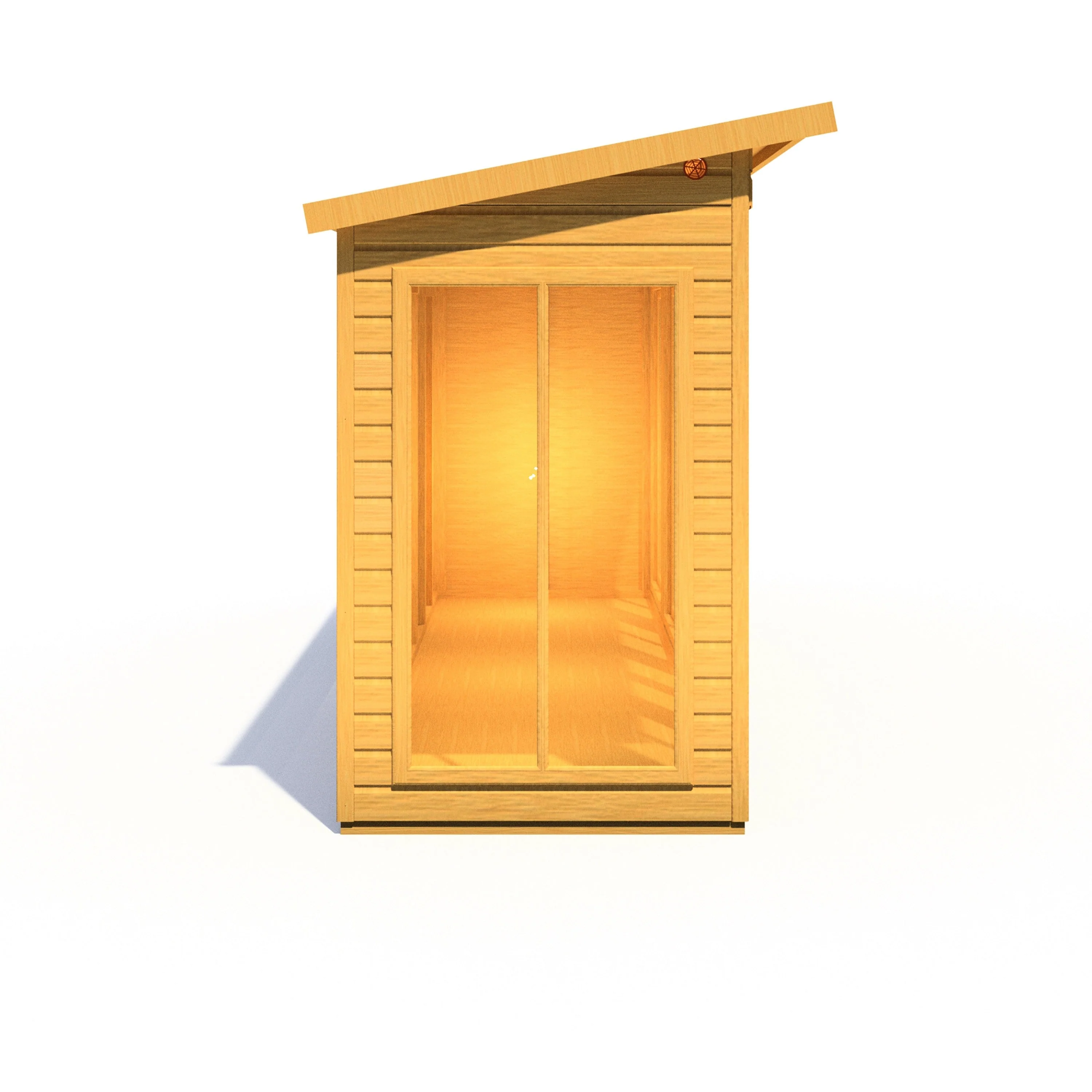 Shire Lela 3' 10" x 15' 7" Pent Summerhouse - Premium Dip Treated Shiplap - Image 8