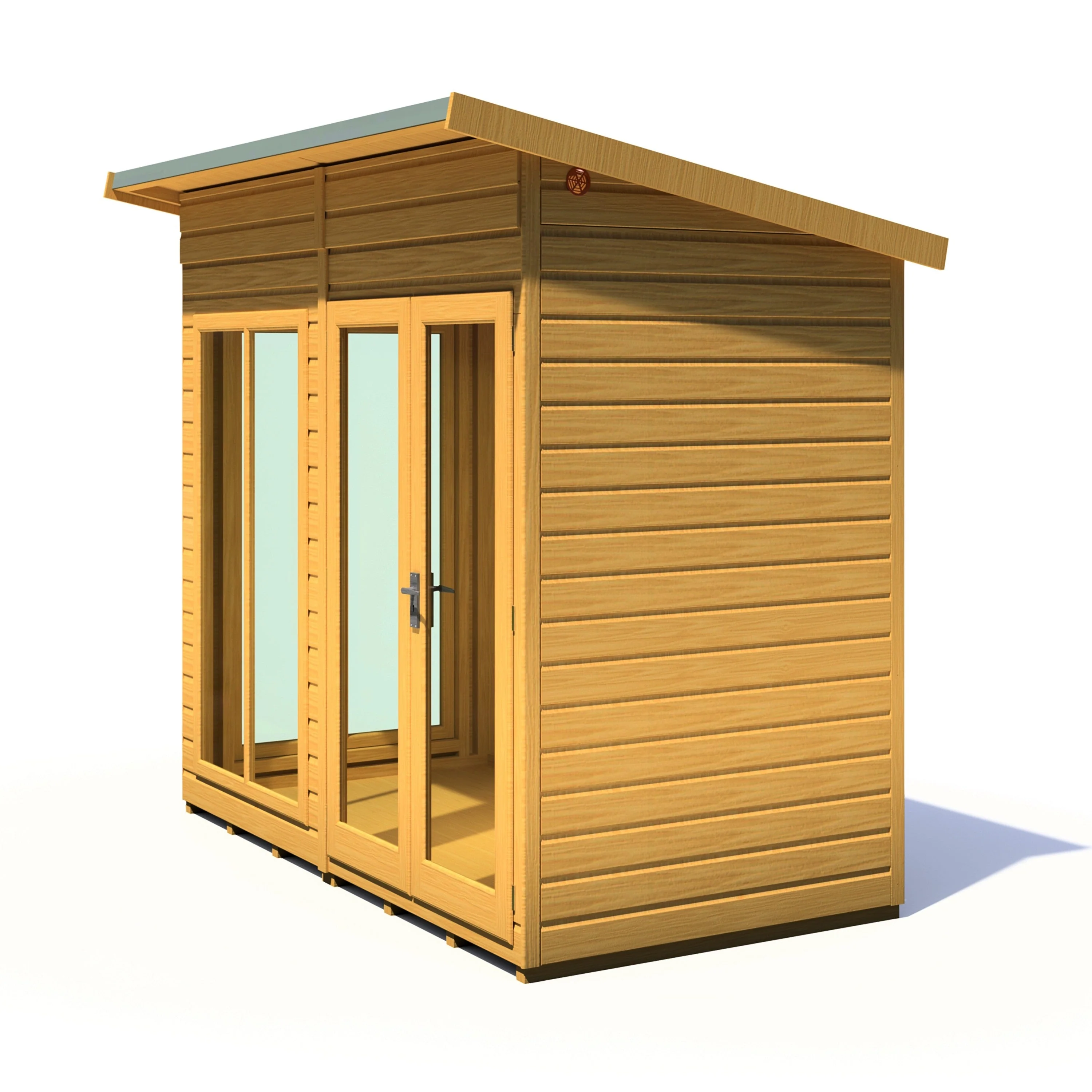 Shire Lela 3' 10" x 7' 9" Pent Summerhouse - Premium Dip Treated Shiplap - Image 5