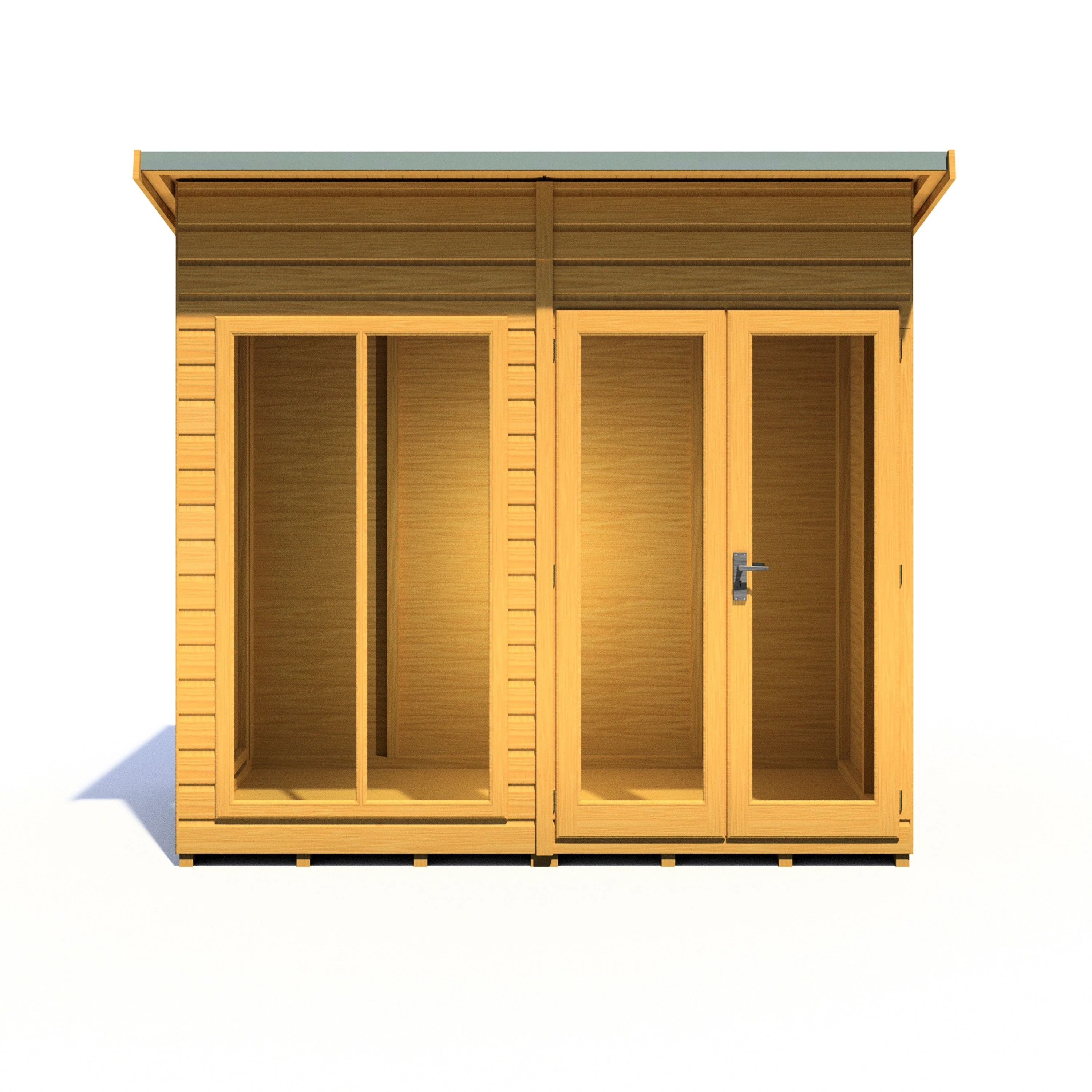 Shire Lela 3' 10" x 7' 9" Pent Summerhouse - Premium Dip Treated Shiplap - Image 6