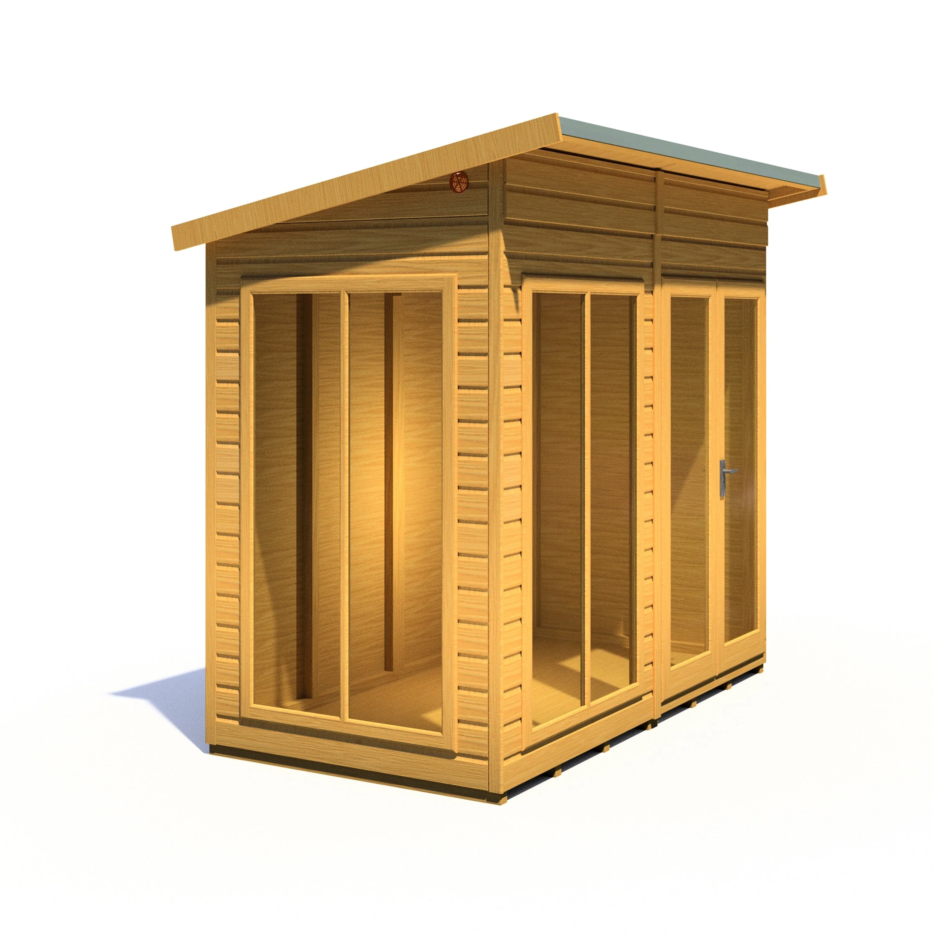 Shire Lela 3' 10" x 7' 9" Pent Summerhouse - Premium Dip Treated Shiplap - Image 7