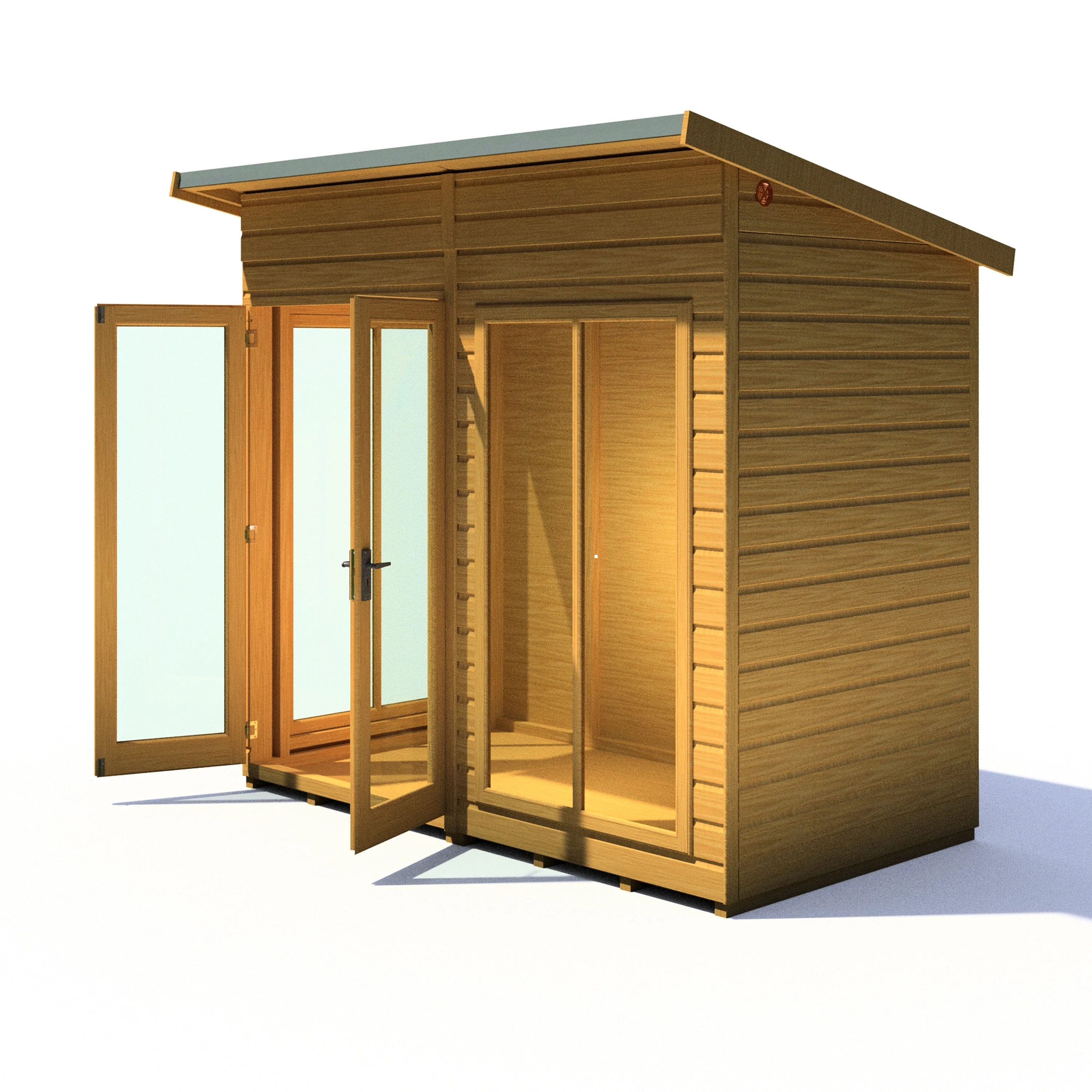 Shire Lela 3' 10" x 7' 9" Pent Summerhouse - Premium Dip Treated Shiplap - Image 8