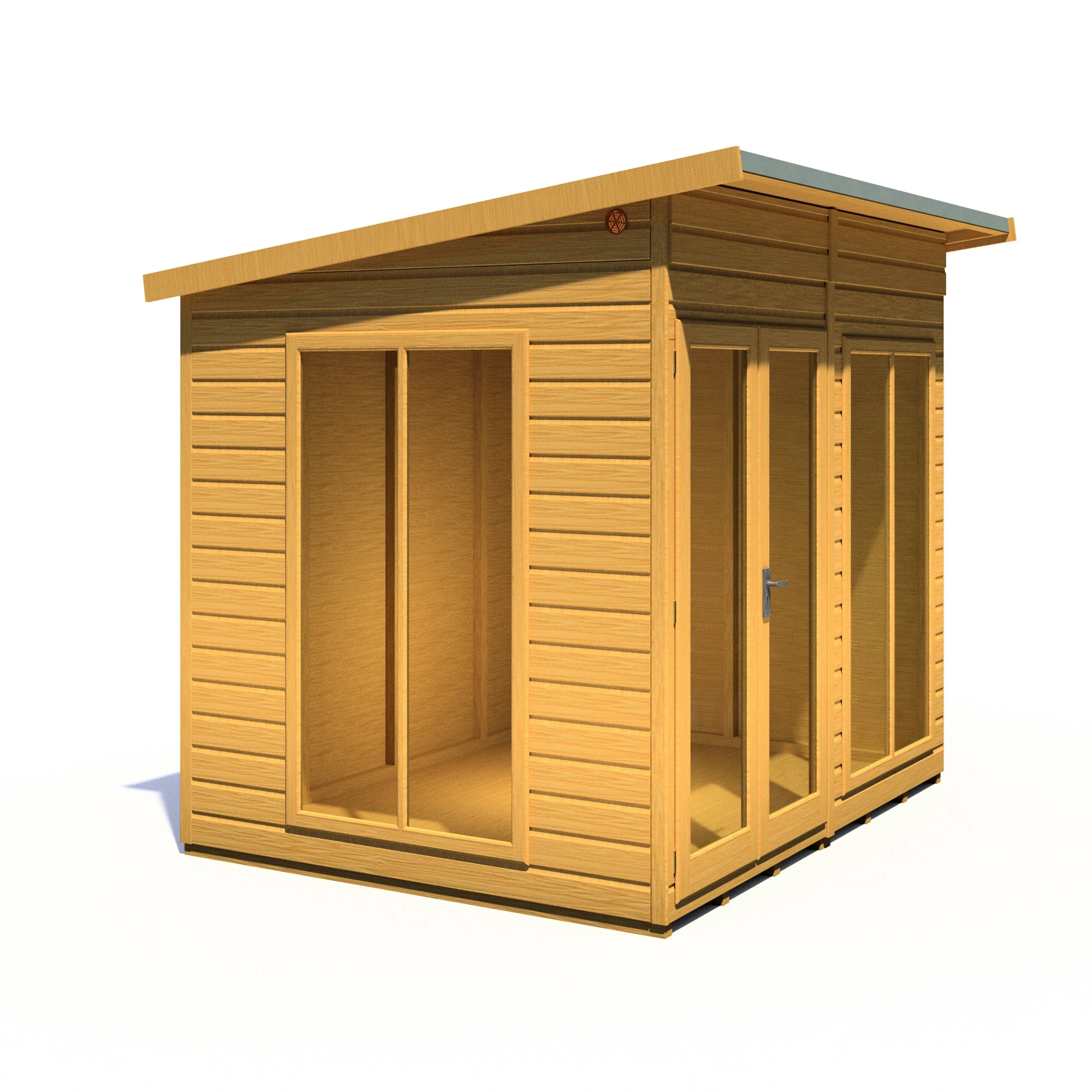 Shire Lela 5' 10" x 7' 9" Pent Summerhouse - Premium Dip Treated Shiplap - Image 6