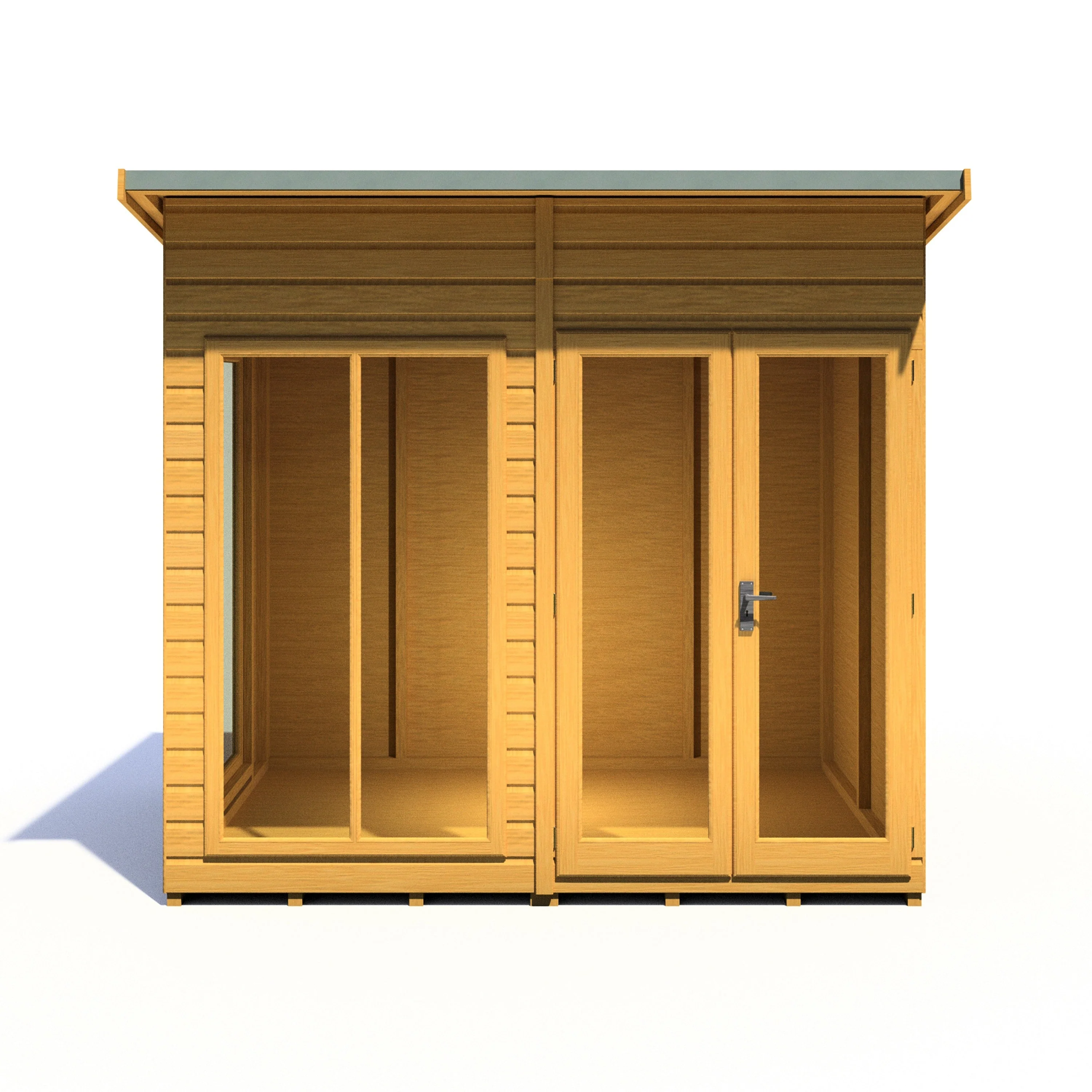 Shire Lela 5' 10" x 7' 9" Pent Summerhouse - Premium Dip Treated Shiplap - Image 9