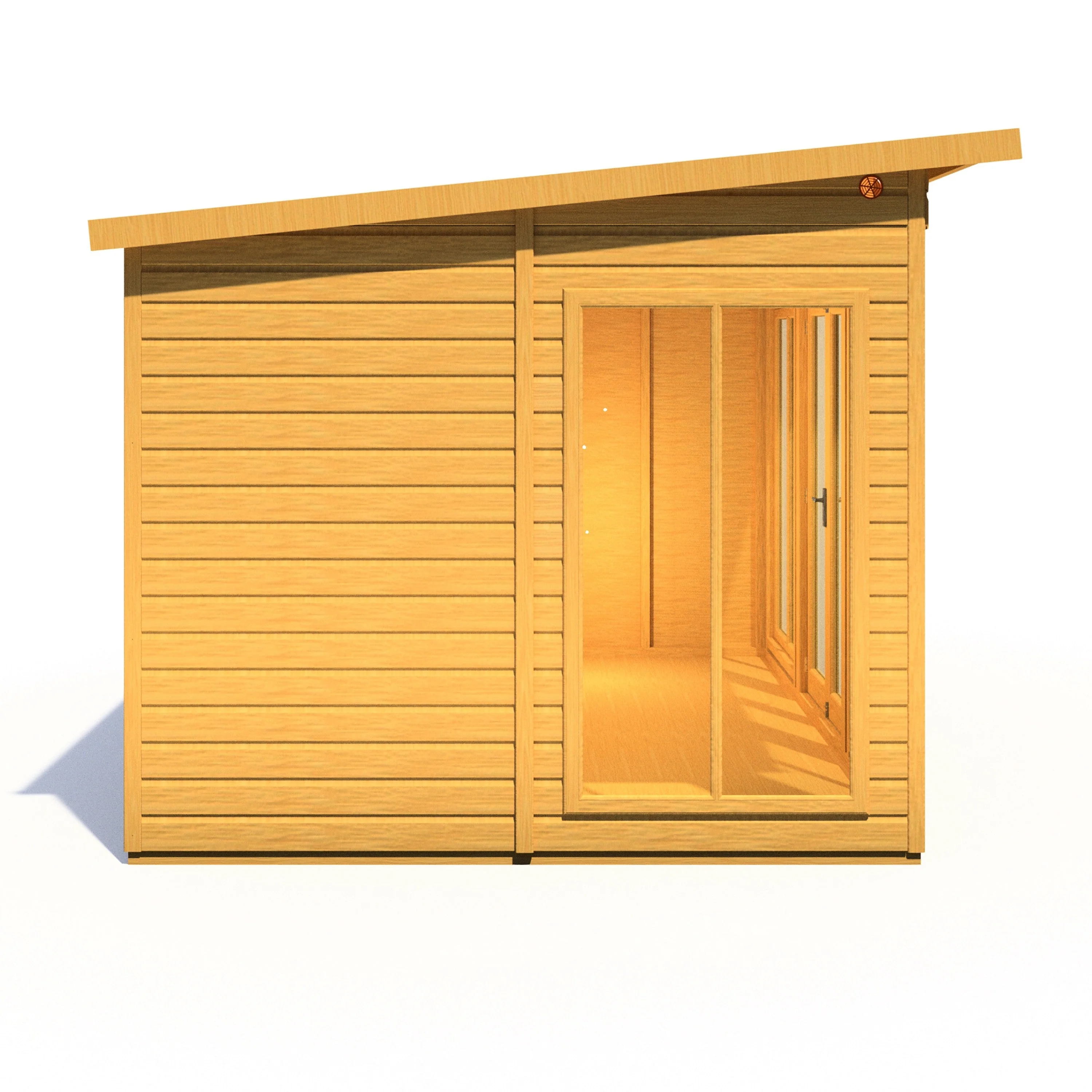 Shire Lela 7' 9" x 11' 8" Pent Summerhouse - Premium Dip Treated Shiplap - Image 6