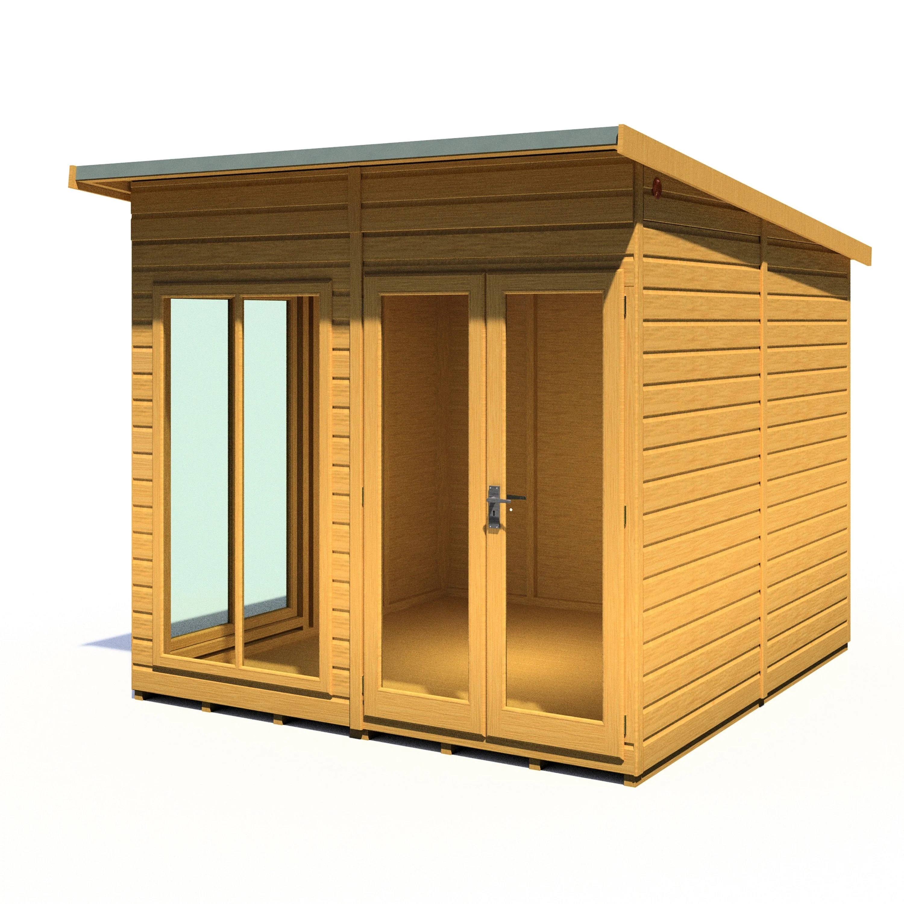 Shire Lela 7' 9" x 7' 9" Pent Summerhouse - Premium Dip Treated Shiplap - Image 8