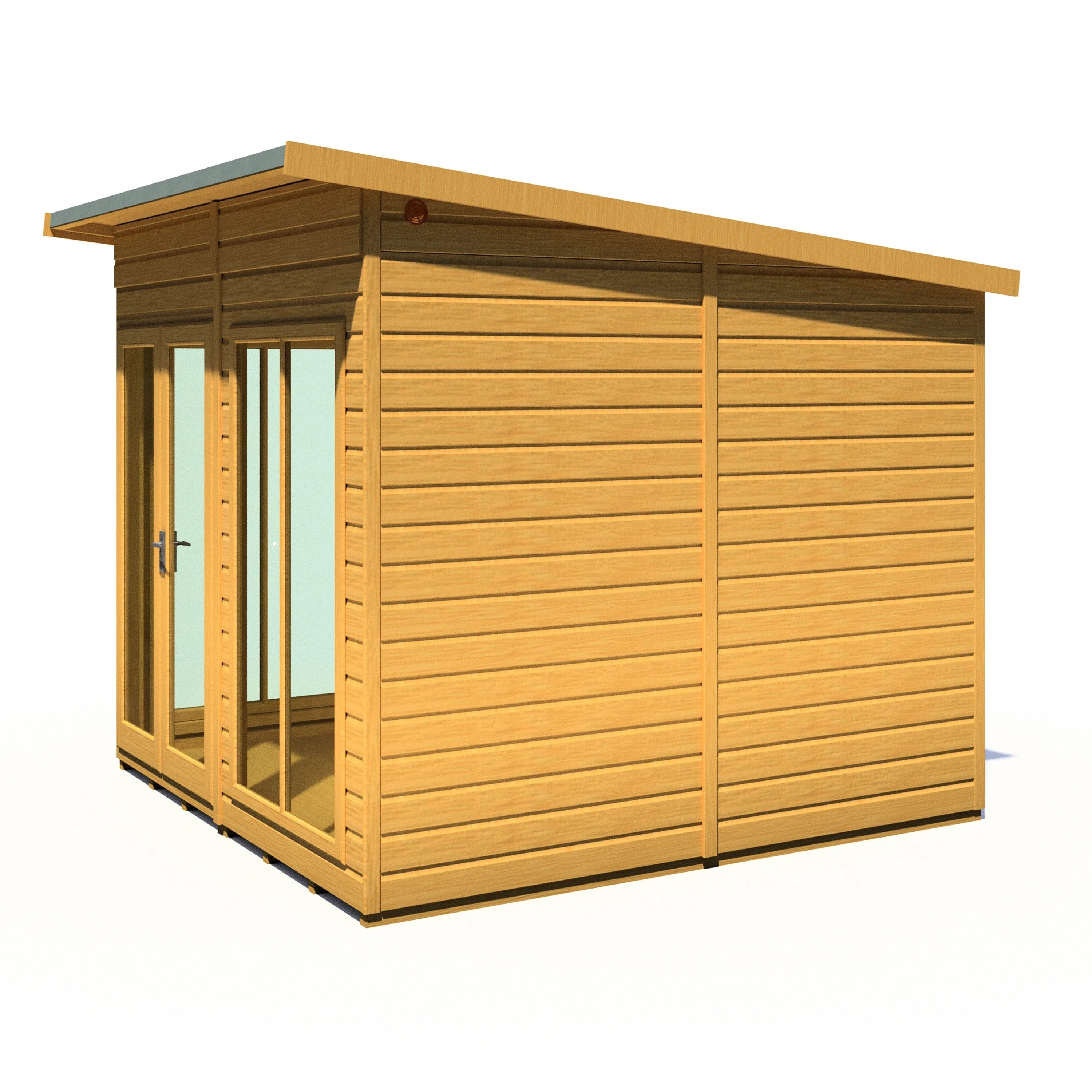 Shire Lela 7' 9" x 7' 9" Pent Summerhouse - Premium Dip Treated Shiplap - Image 9