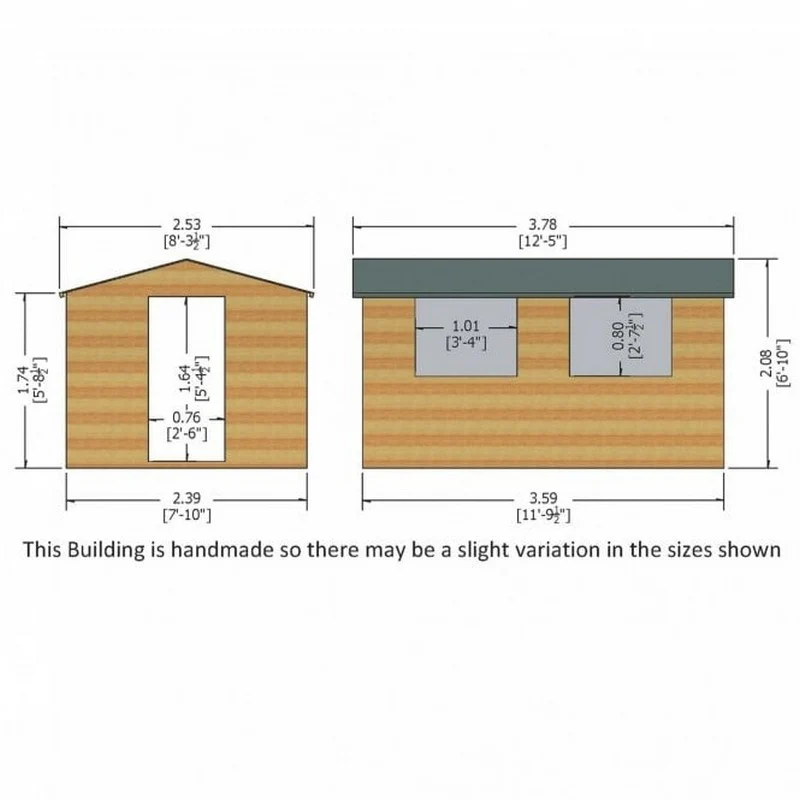 Shire Lewis 12 x 8 Shiplap Apex Garden Shed - Image 2