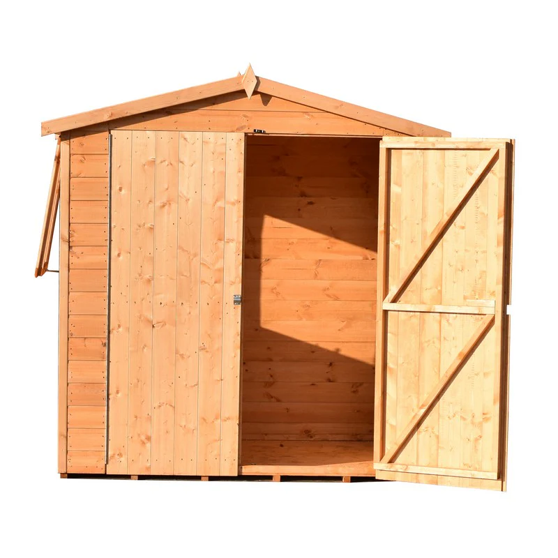 Shire Lewis 4' 4" x 6' 2" Apex Shed - Premium Pressure Treated Shiplap - Image 3