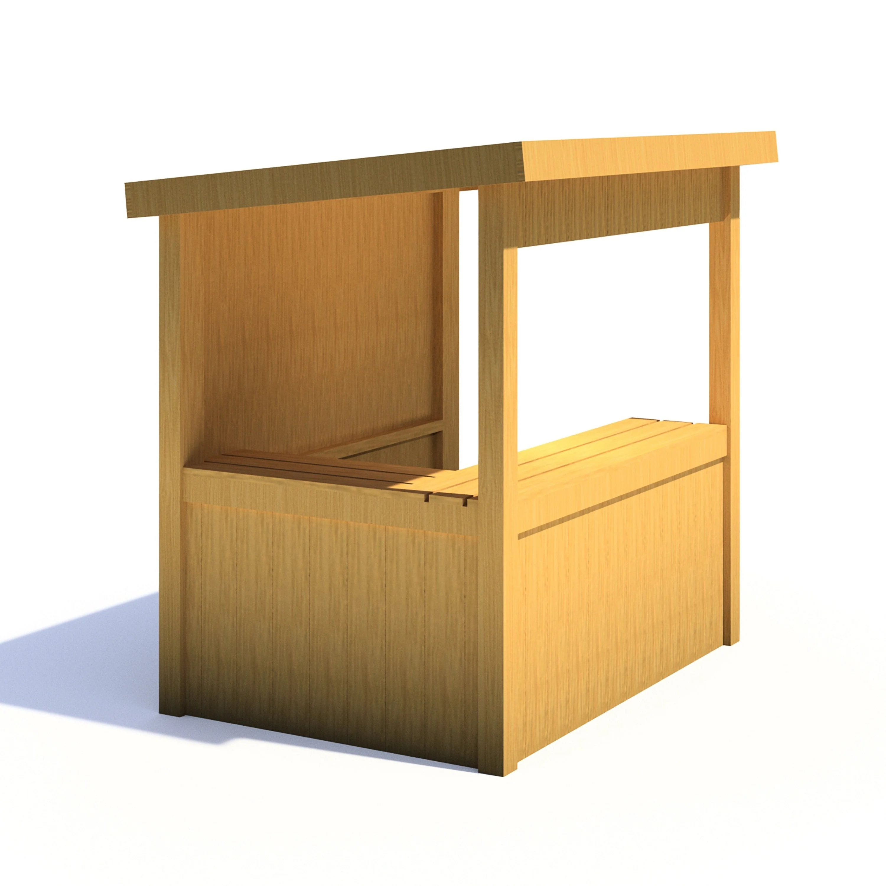 Shire Little Shopper 3' 4" x 4' 9" Pent Children's Playhouse - Classic Dip Treated Shiplap - Image 5