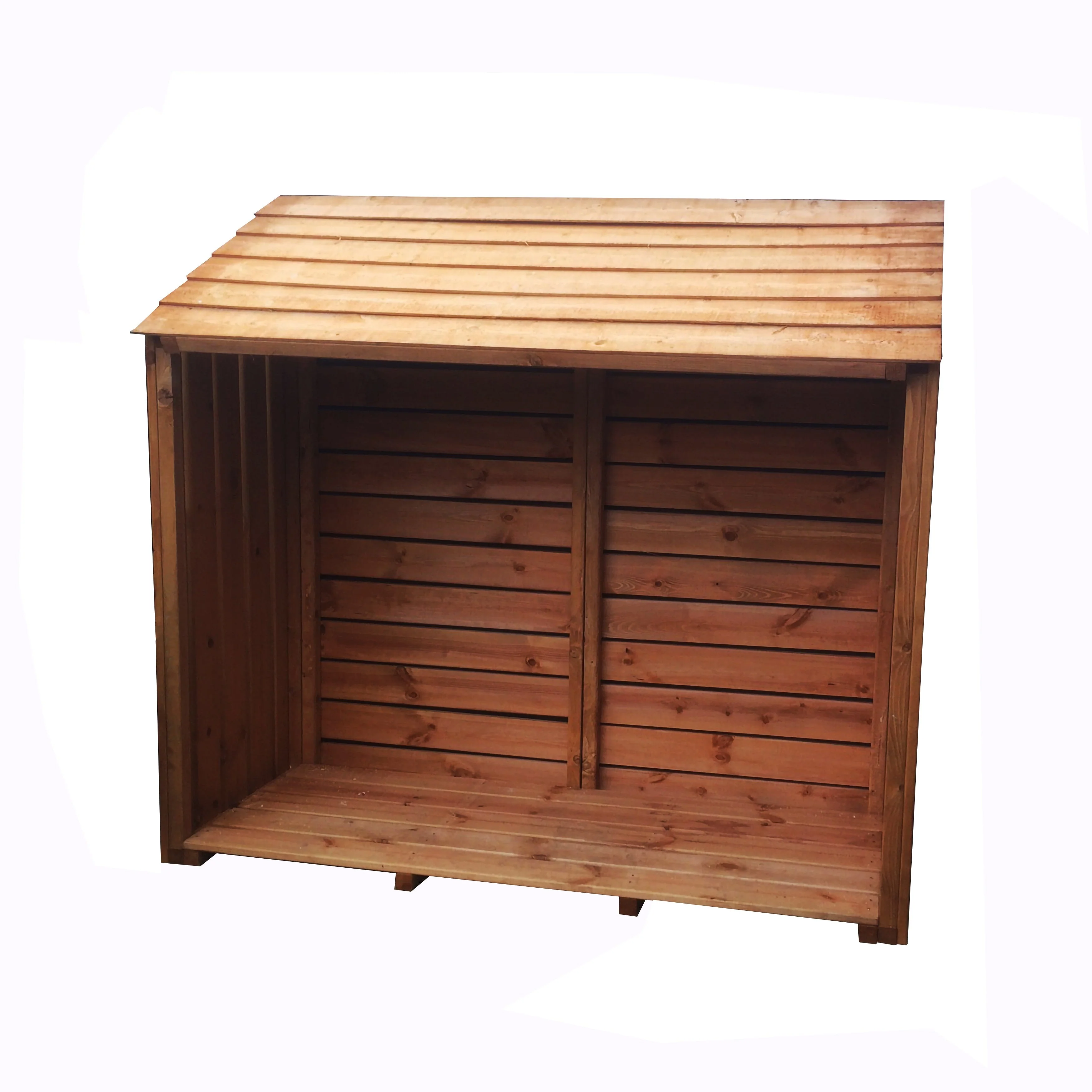 Shire Log Box 4' 11" x 2' Apex Log Store - Premium Dip Treated Shiplap - Image 6