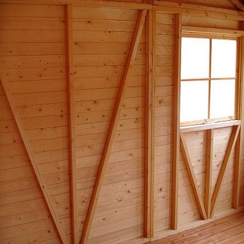 Shire Mammoth 12' 4" x 12' 11" Apex Shed - Premium Coated Shiplap - Image 2