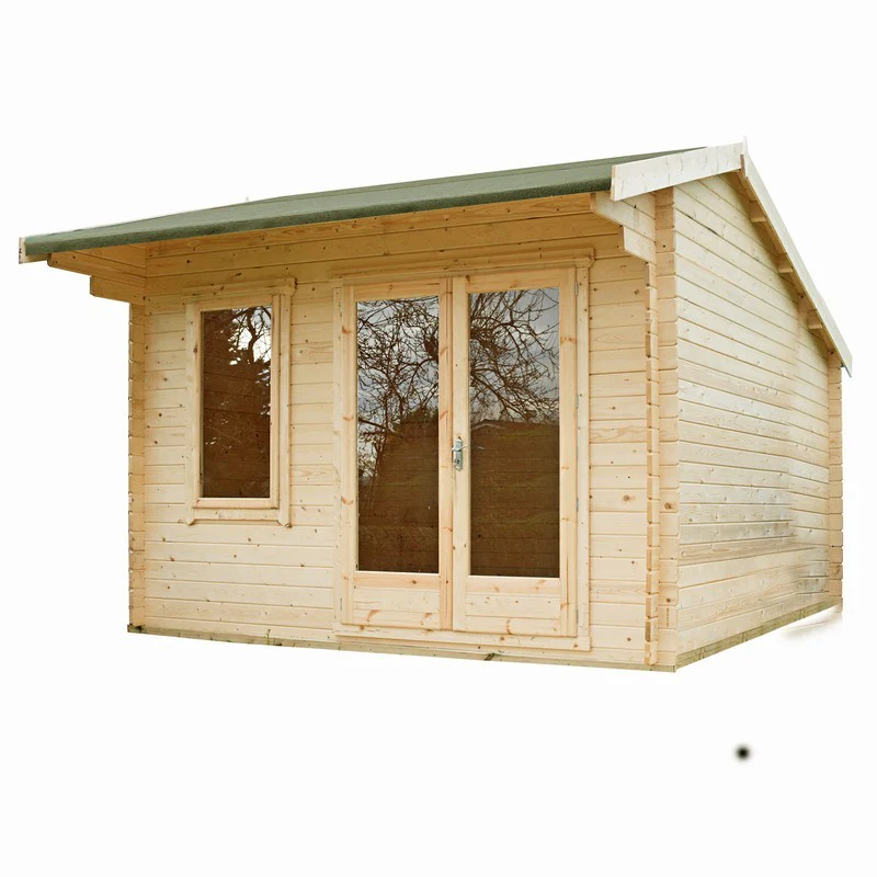 Marlborough 10' 11" x 9' 9" Reverse Apex Log Cabin - Classic 28mm Cladding Tongue & Groove - Image 2