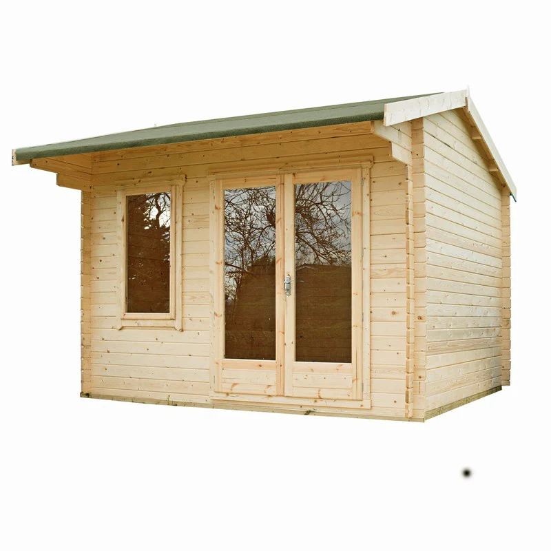 Shire Marlborough 7' 10" x 9' 9" Reverse Apex Log Cabin - Premium 44mm Cladding Tongue & Groove - Image 2