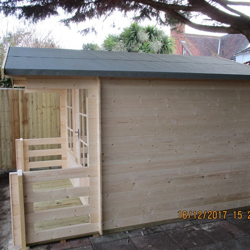 Shire Maulden 9' x 9' Apex Log Cabin - Budget 19mm Cladding Tongue & Groove - Image 4
