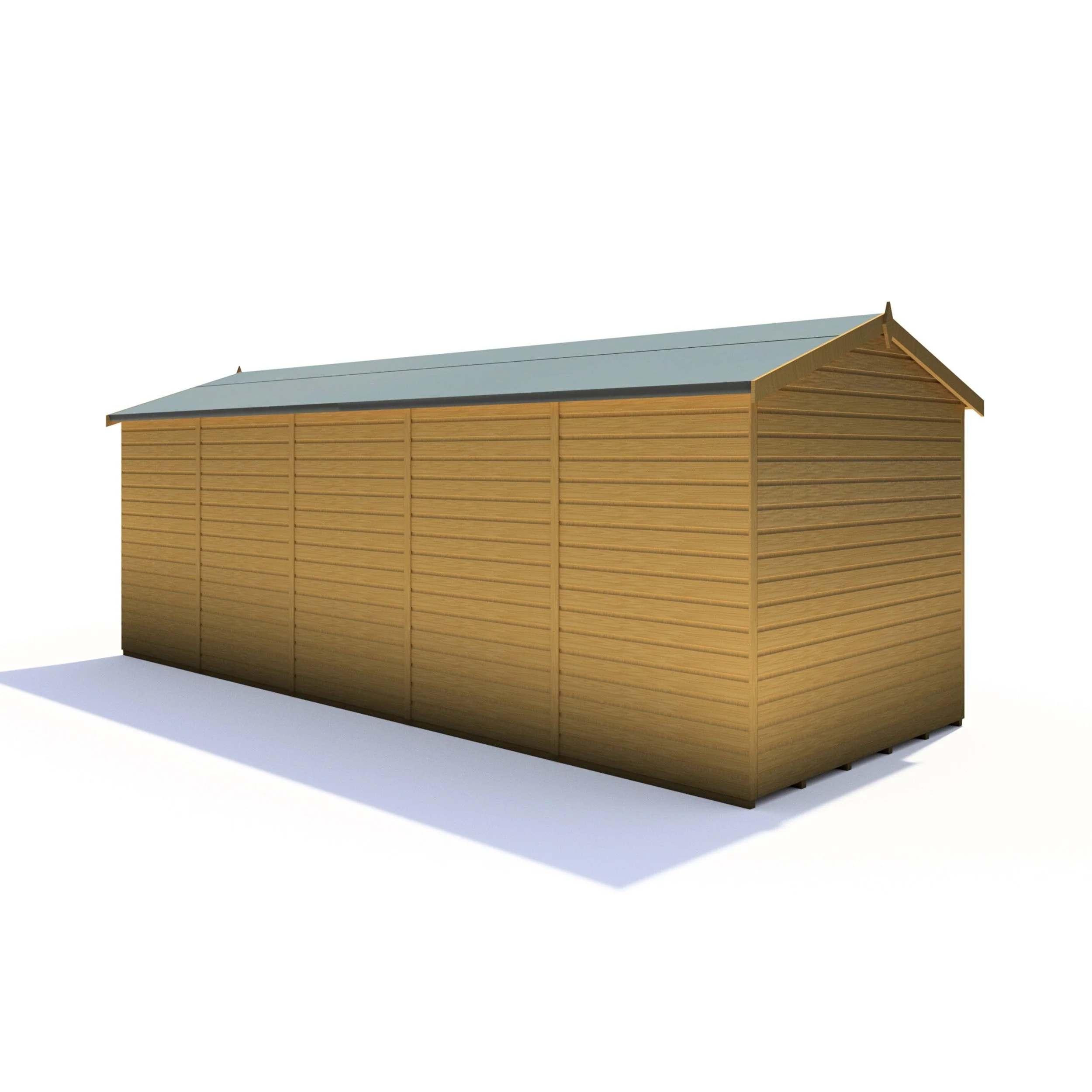 Shire Mayfield 7' 7" x 19' 6" Reverse Apex Summerhouse - Premium Dip Treated Shiplap - Image 7