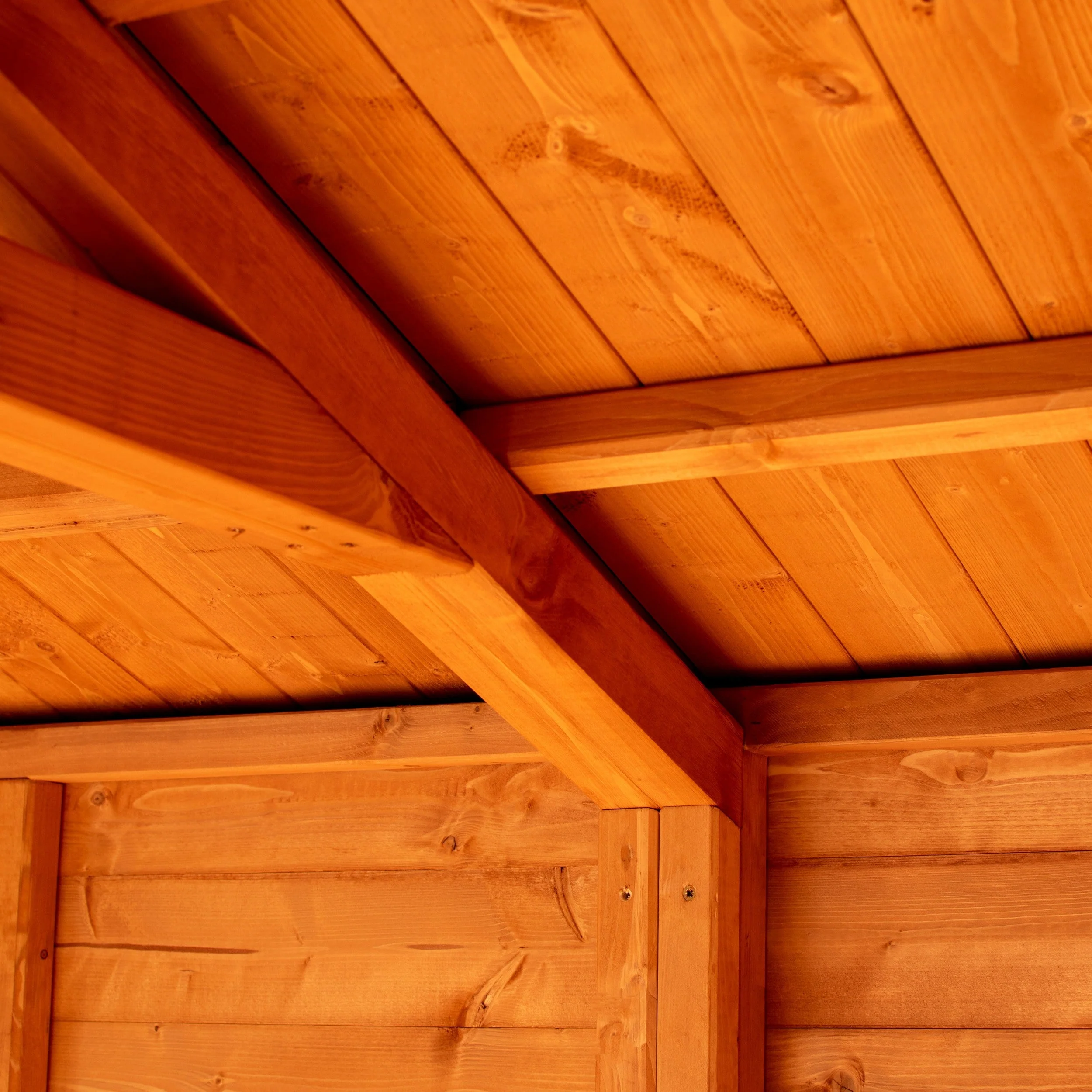 Shire Mayfield 7' 7" x 7' 9" Reverse Apex Summerhouse - Premium Dip Treated Shiplap - Image 4