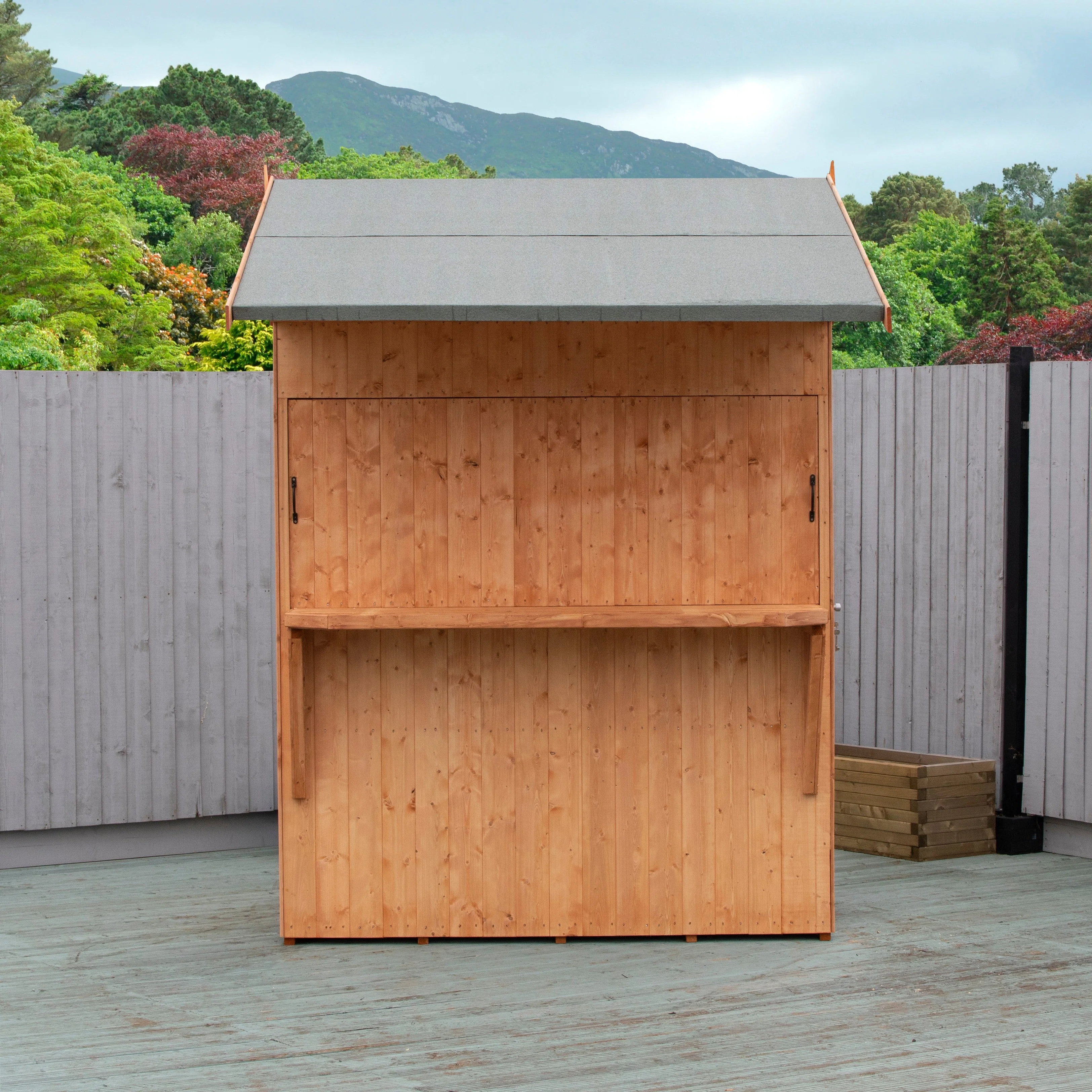 Paradise 3' 8" x 5' 10" Reverse Apex Shed - Premium Dip Treated Shiplap - Image 6