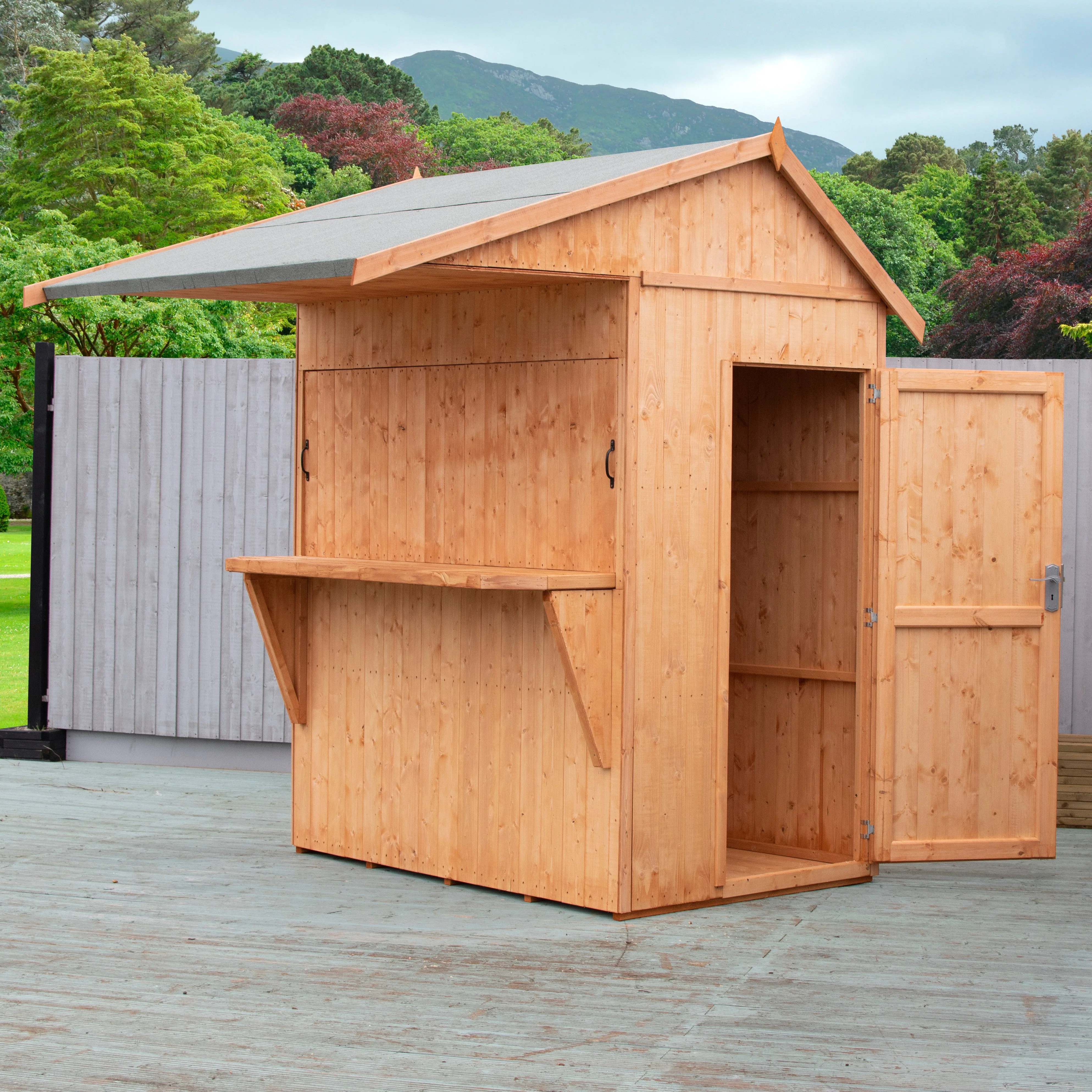 Paradise 3' 8" x 5' 10" Reverse Apex Shed - Premium Dip Treated Shiplap - Image 8