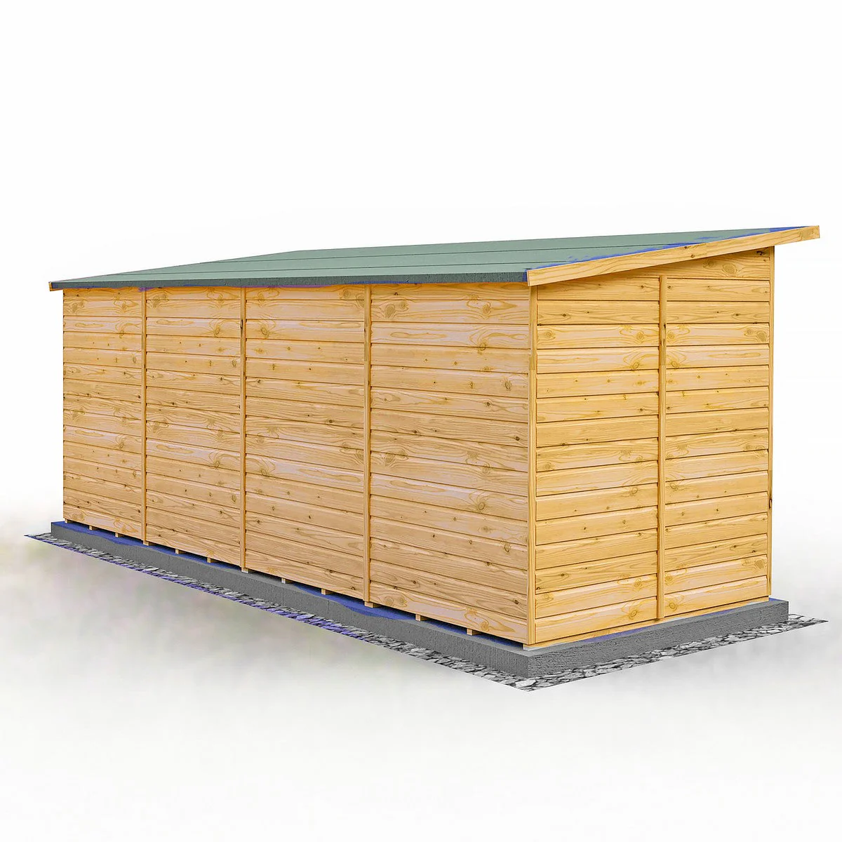Shire Peony 5' 9" x 15' 8" Pent Summerhouse - Premium Dip Treated Shiplap - Image 7