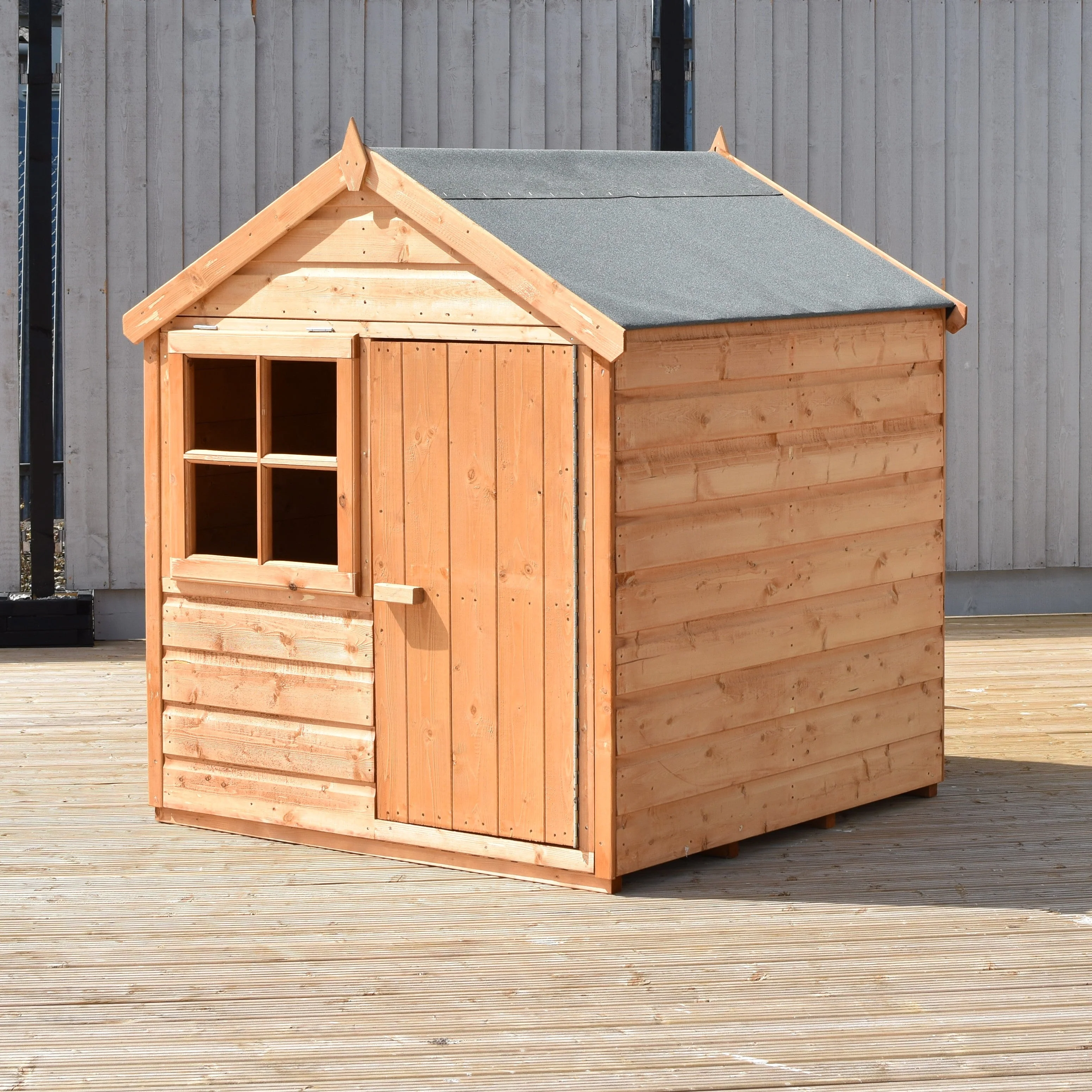 Playhut 3' 8" x 3' 10" Apex Children's Playhouse - Premium Dip Treated Shiplap - Image 5