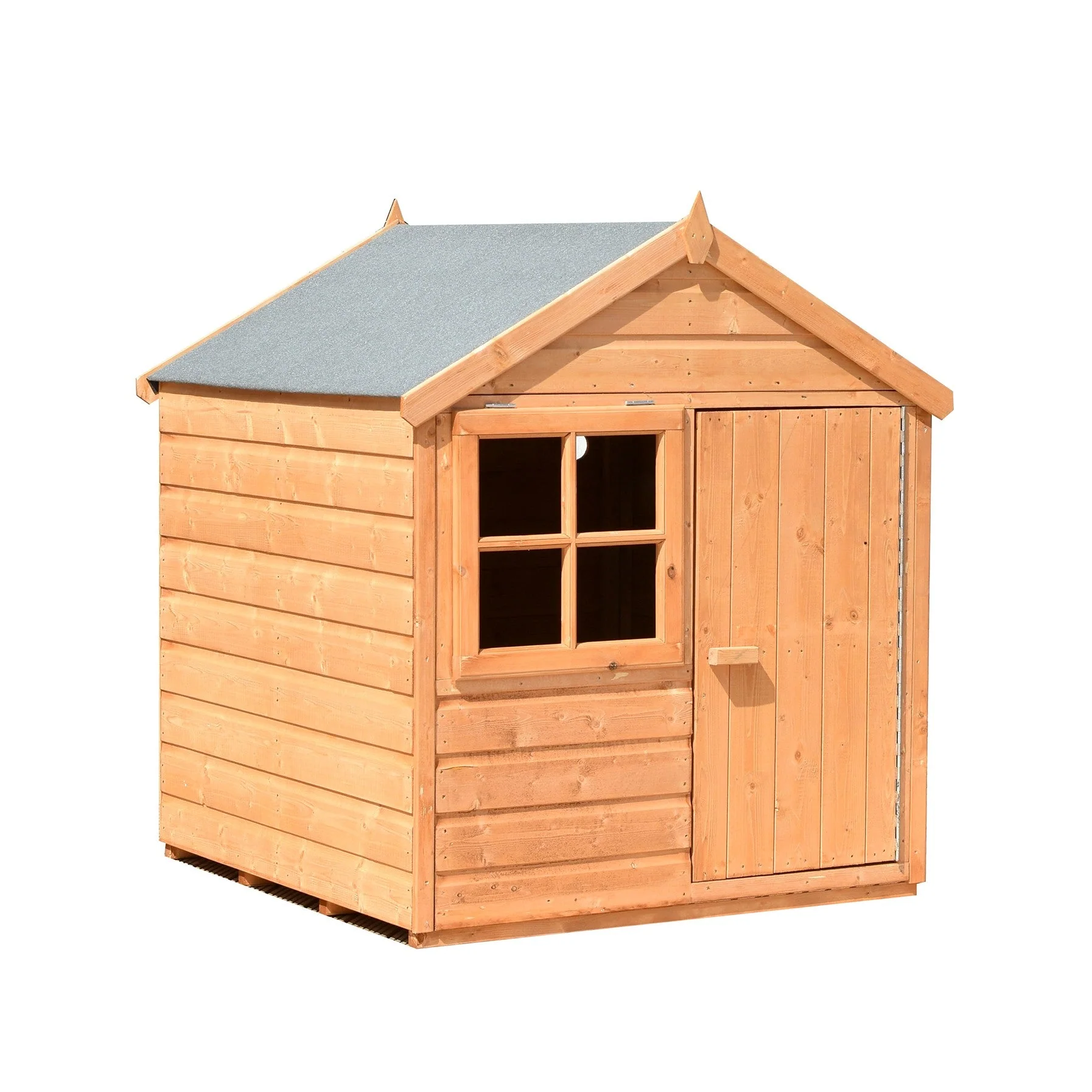 Playhut 3' 8" x 3' 10" Apex Children's Playhouse - Premium Dip Treated Shiplap - Image 7