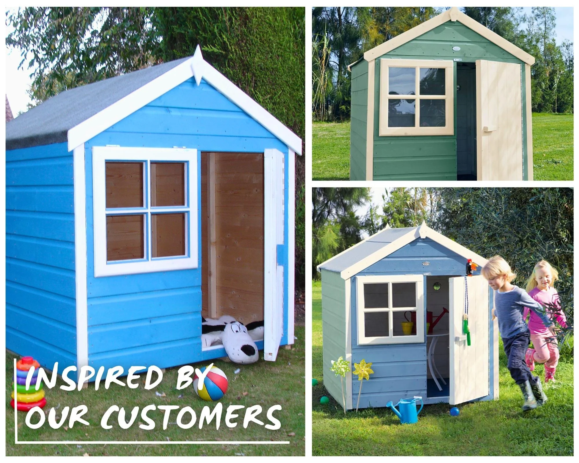 Playhut 3' 8" x 3' 10" Apex Children's Playhouse - Premium Dip Treated Shiplap - Image 8