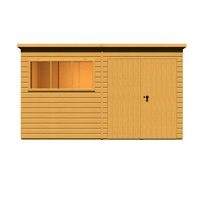 Shire Ranger 5' 10" x 11' 9" Pent Shed - Classic Coated Shiplap - Image 3