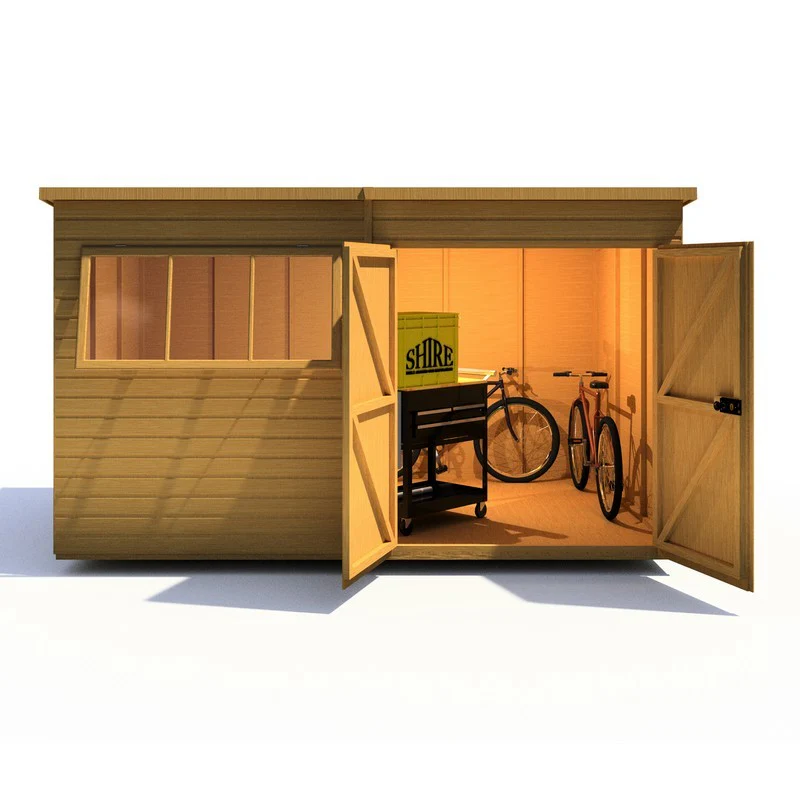Shire Ranger 7' 10" x 11' 9" Pent Shed - Premium Coated Shiplap - Image 6