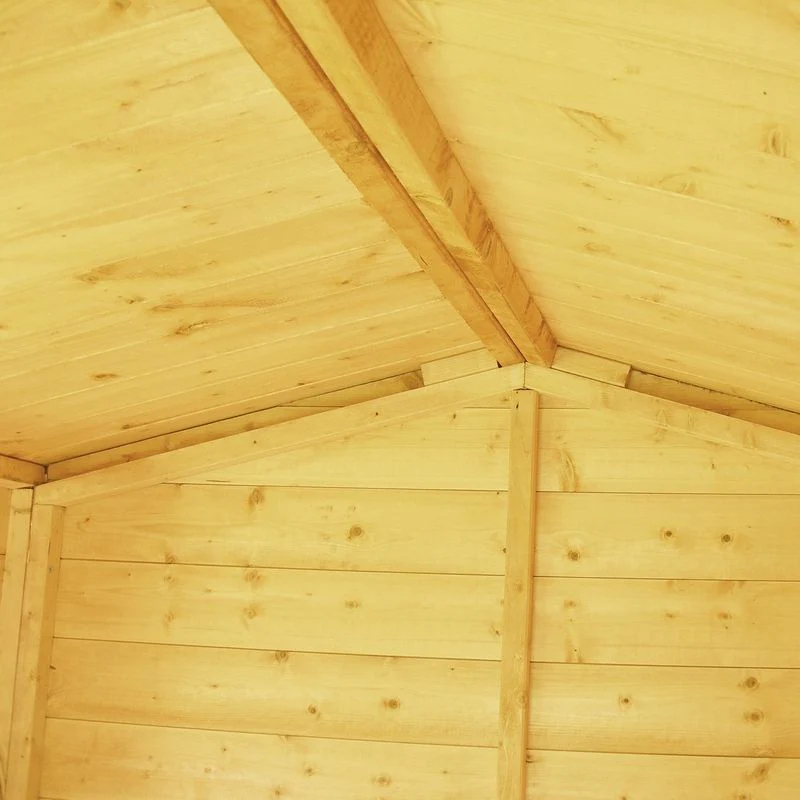 Shire Security 7' 10" x 9' 10" Apex Shed - Premium Dip Treated Shiplap - Image 2
