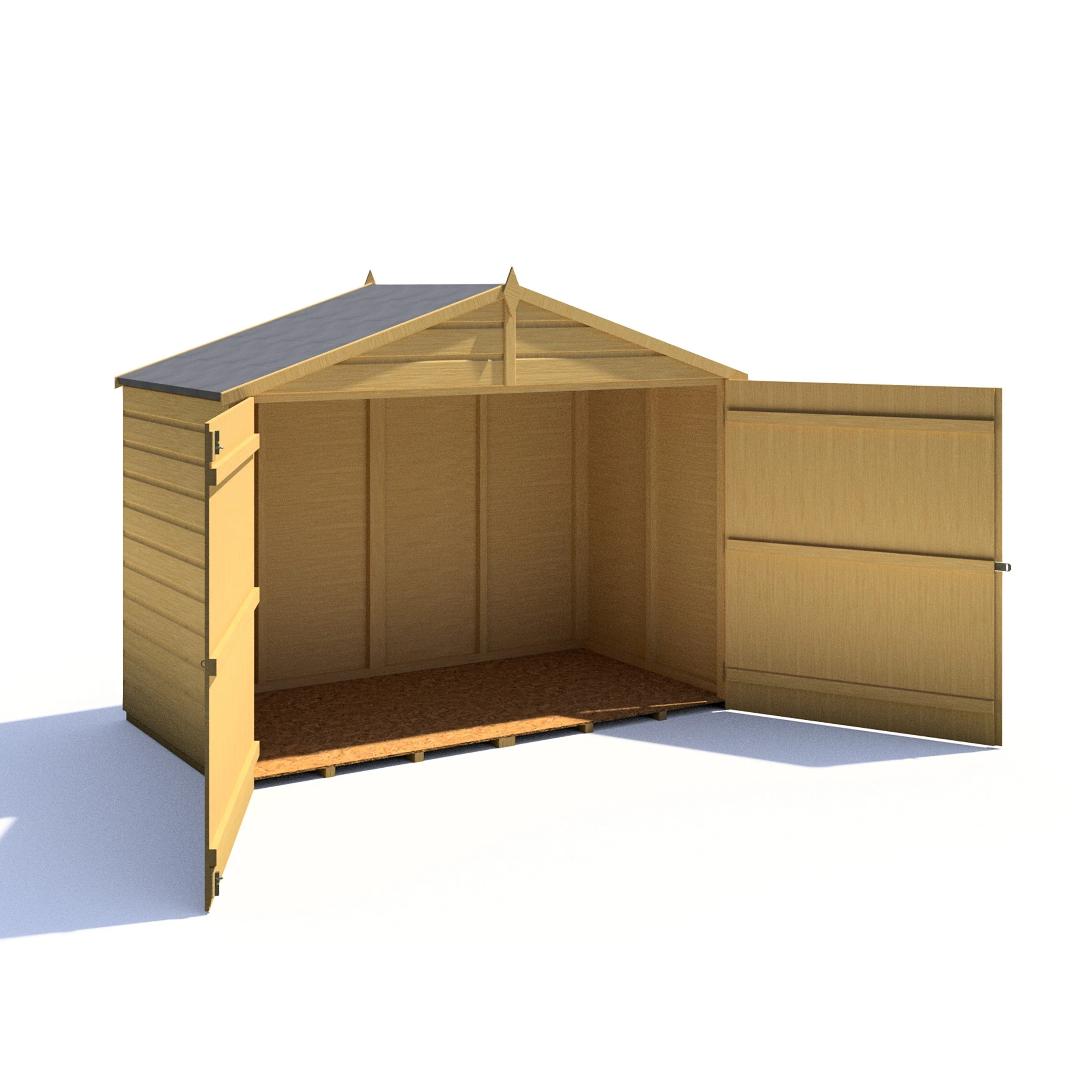 Securstore 3' 3" x 6' 11" Apex Shed - Budget Dip Treated Shiplap - Image 2