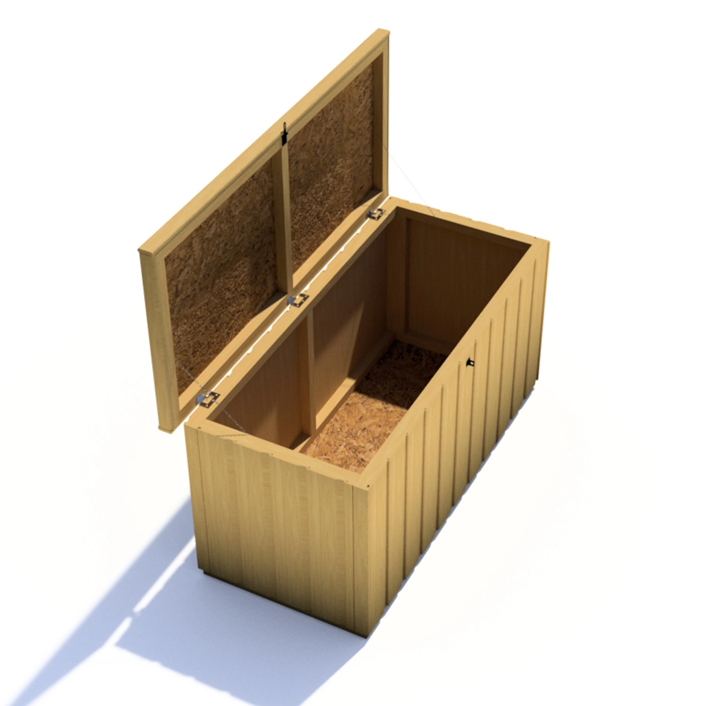 Sherringham 1' 6" x 4' Flat Garden Store - Premium Dip Treated Shiplap - Image 2