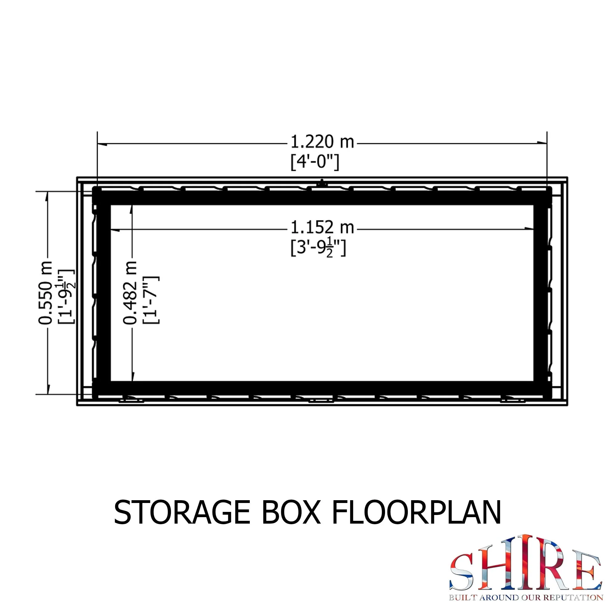 Sherringham 1' 6" x 4' Flat Garden Store - Premium Dip Treated Shiplap - Image 3