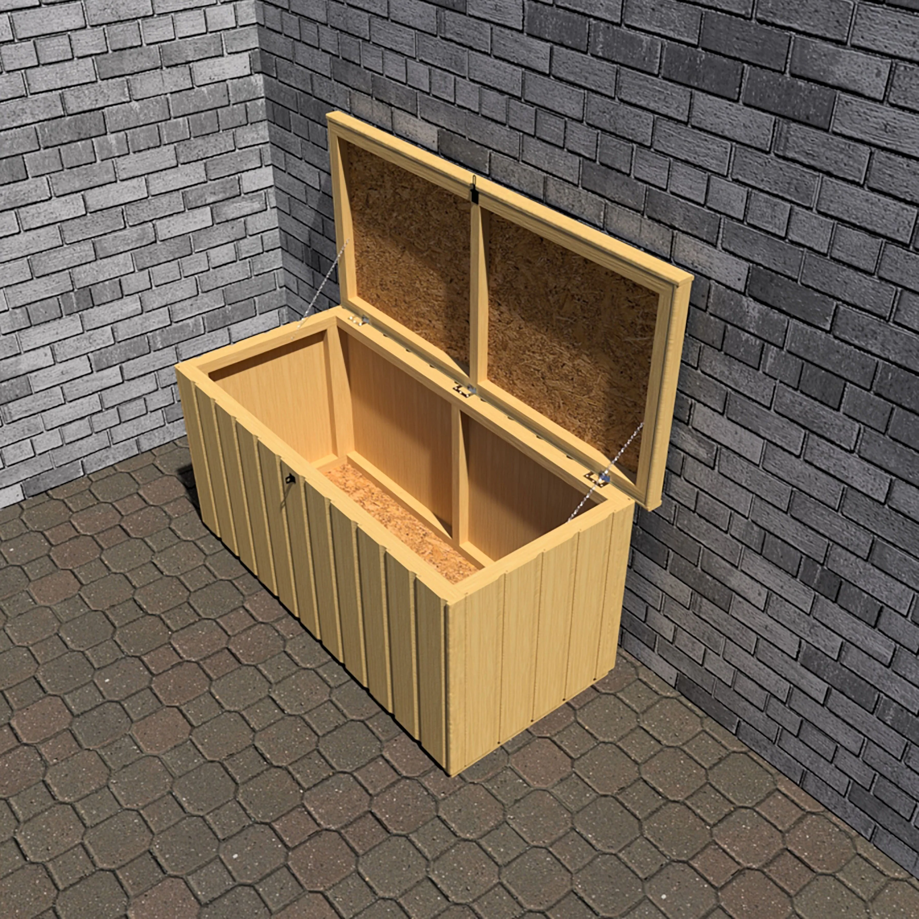 Sherringham 1' 6" x 4' Flat Garden Store - Premium Dip Treated Shiplap - Image 6