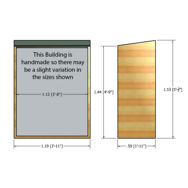 Shire Shiplap Garden Storage Unit (4' x 2') - Image 7