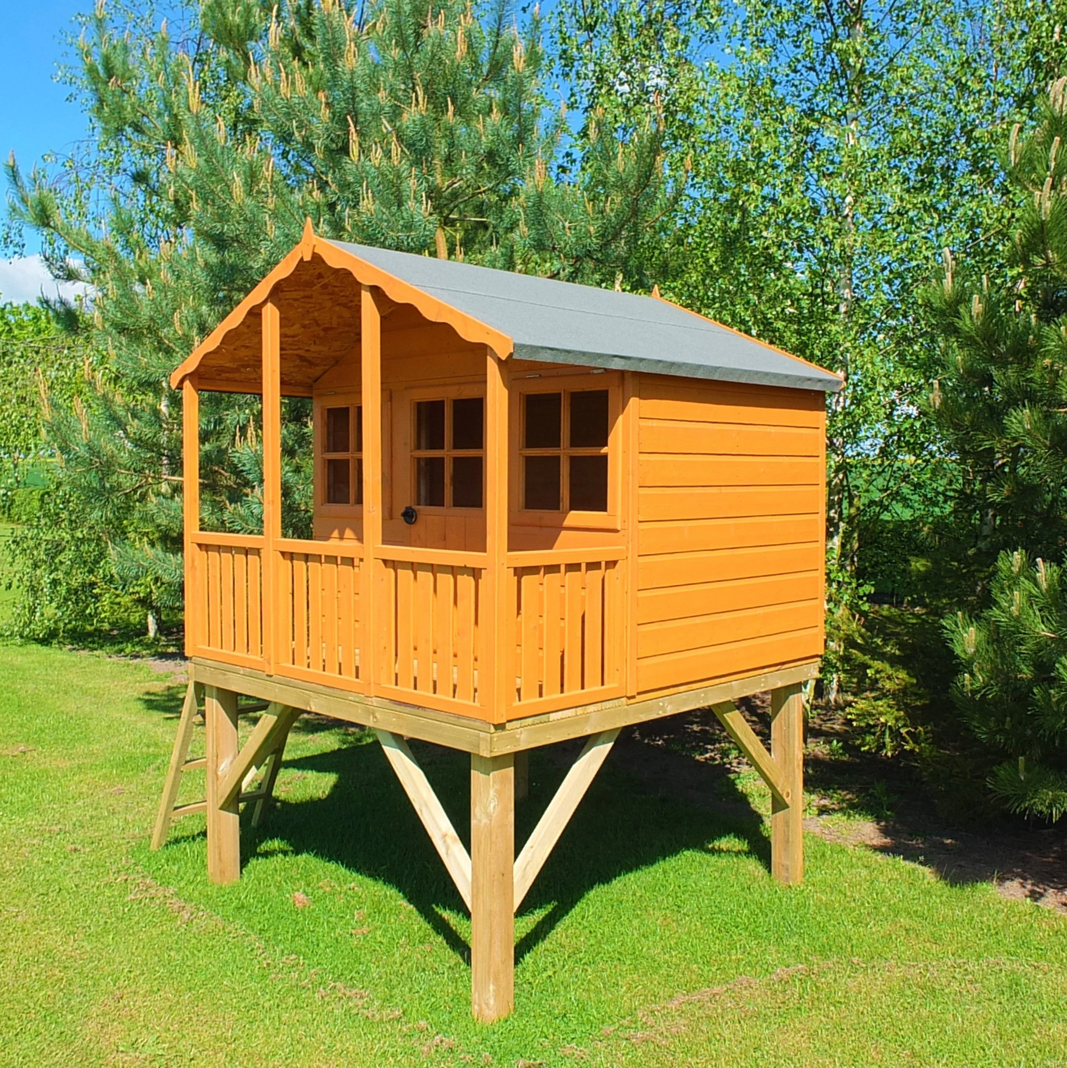 Shire Stork 5' 10" x 5' 11" Apex Children's Playhouse - Premium Dip Treated Shiplap - Image 6