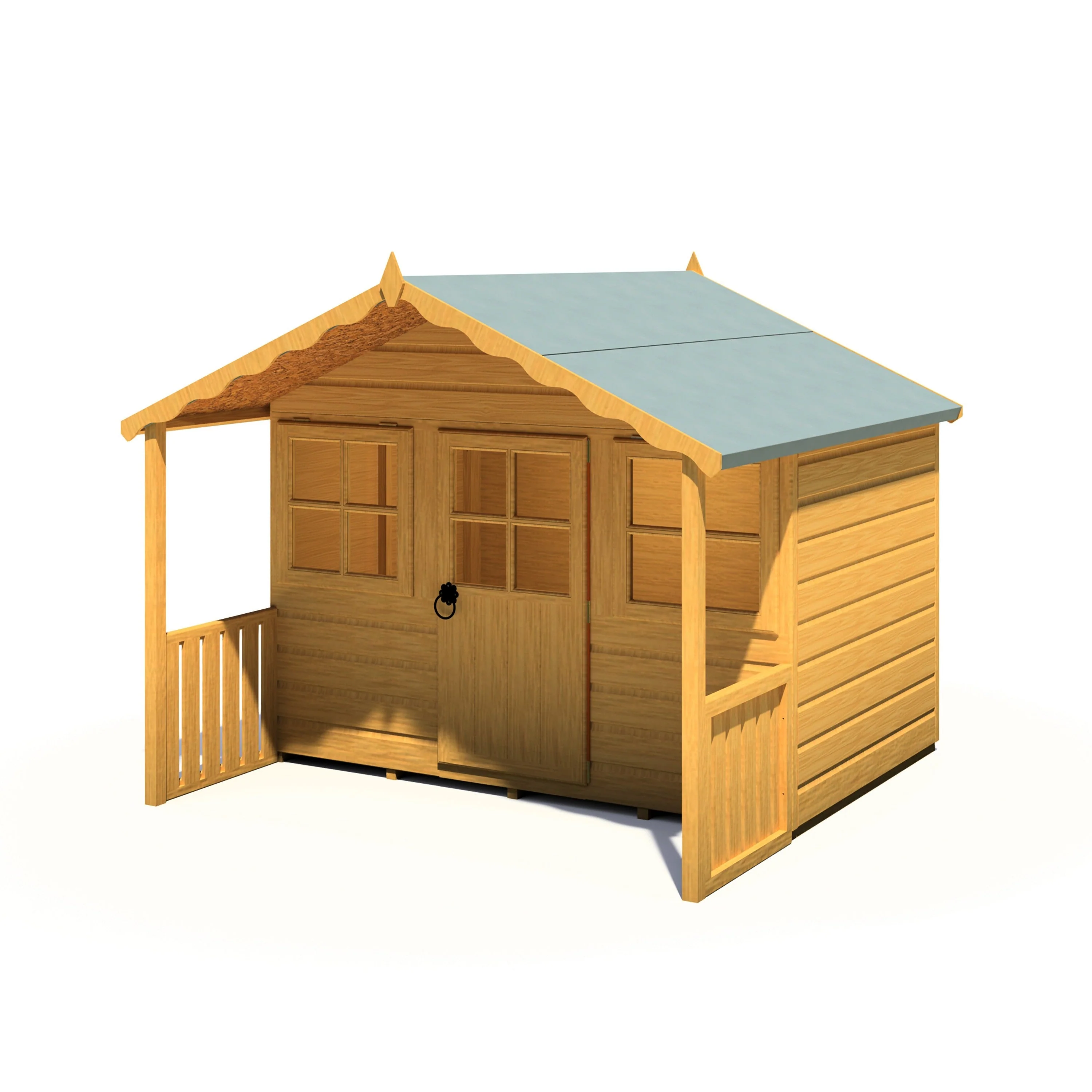 Stork 3' 8" x 5' 10" Apex Children's Playhouse - Premium Dip Treated Shiplap - Image 7