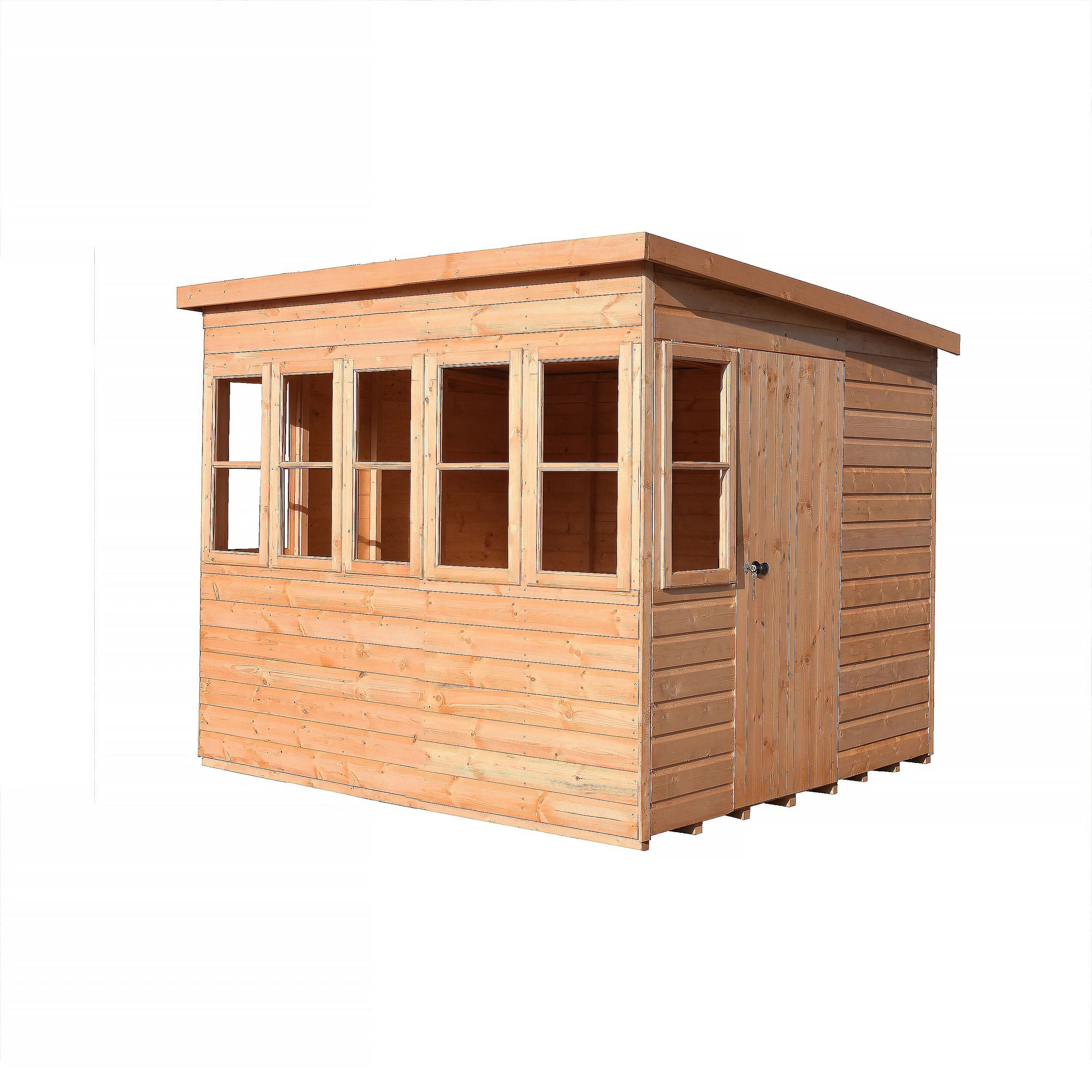 Sun 5' 7" x 8' Pent Potting Shed - Premium Dip Treated Shiplap - Image 2