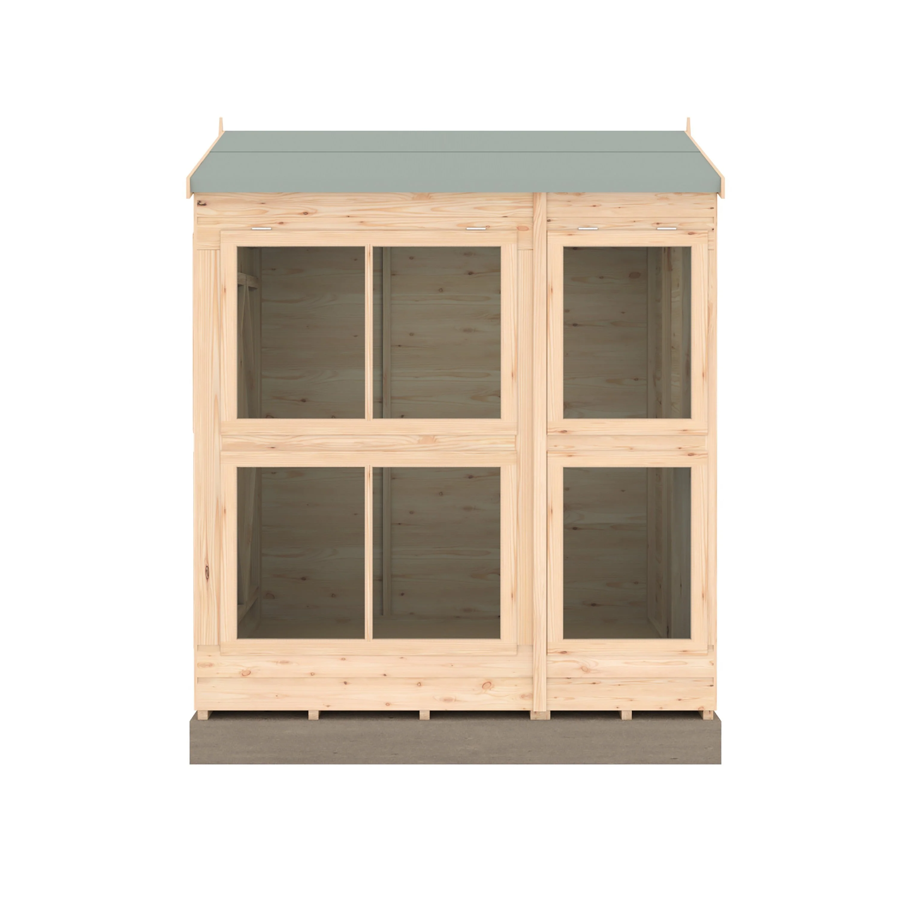 Shire Sun Hut 5' 7" x 6' 1" Apex Potting Shed - Classic Coated Shiplap - Image 5