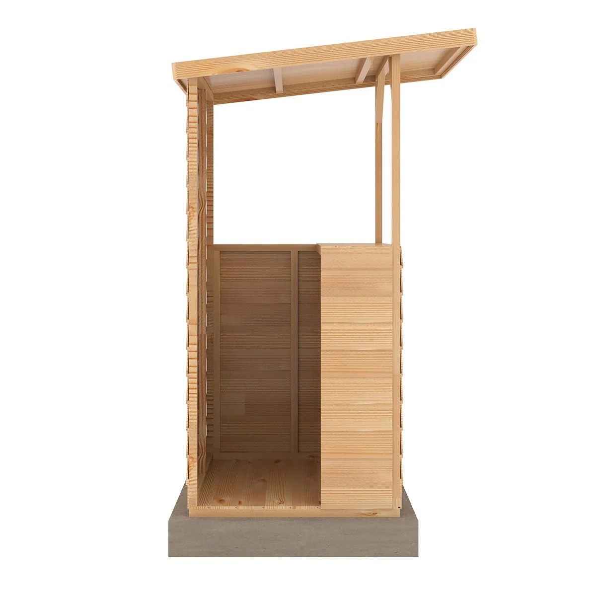 Shire Tiki 2' 11" x 3' 10" Pent Garden Bar - Premium 34mm Cladding Overlap - Image 7