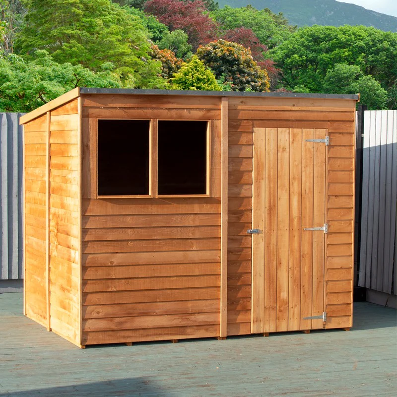 Value 5' 9" x 7' 10" Pent Shed - Premium Coated Overlap - Image 2