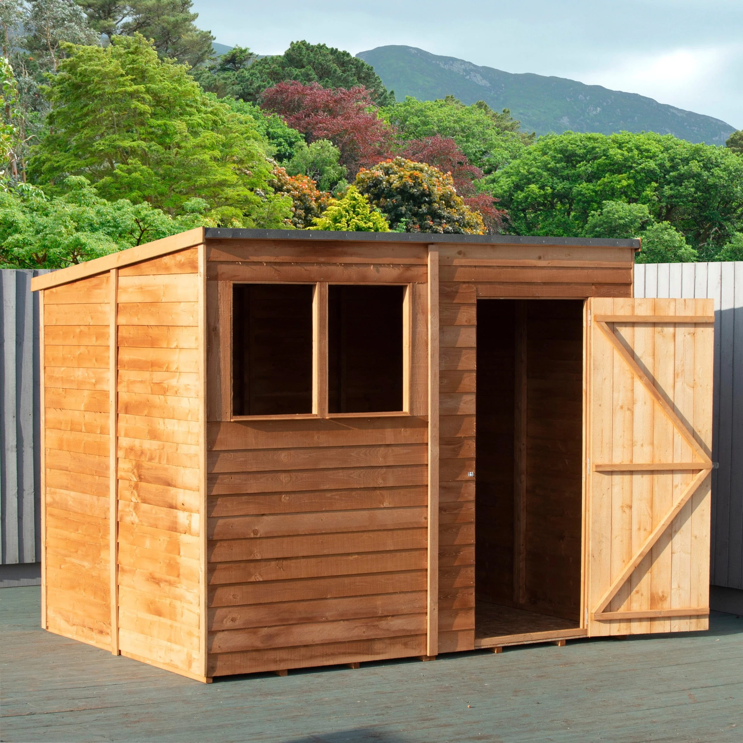 Value 5' 9" x 7' 10" Pent Shed - Premium Coated Overlap - Image 7