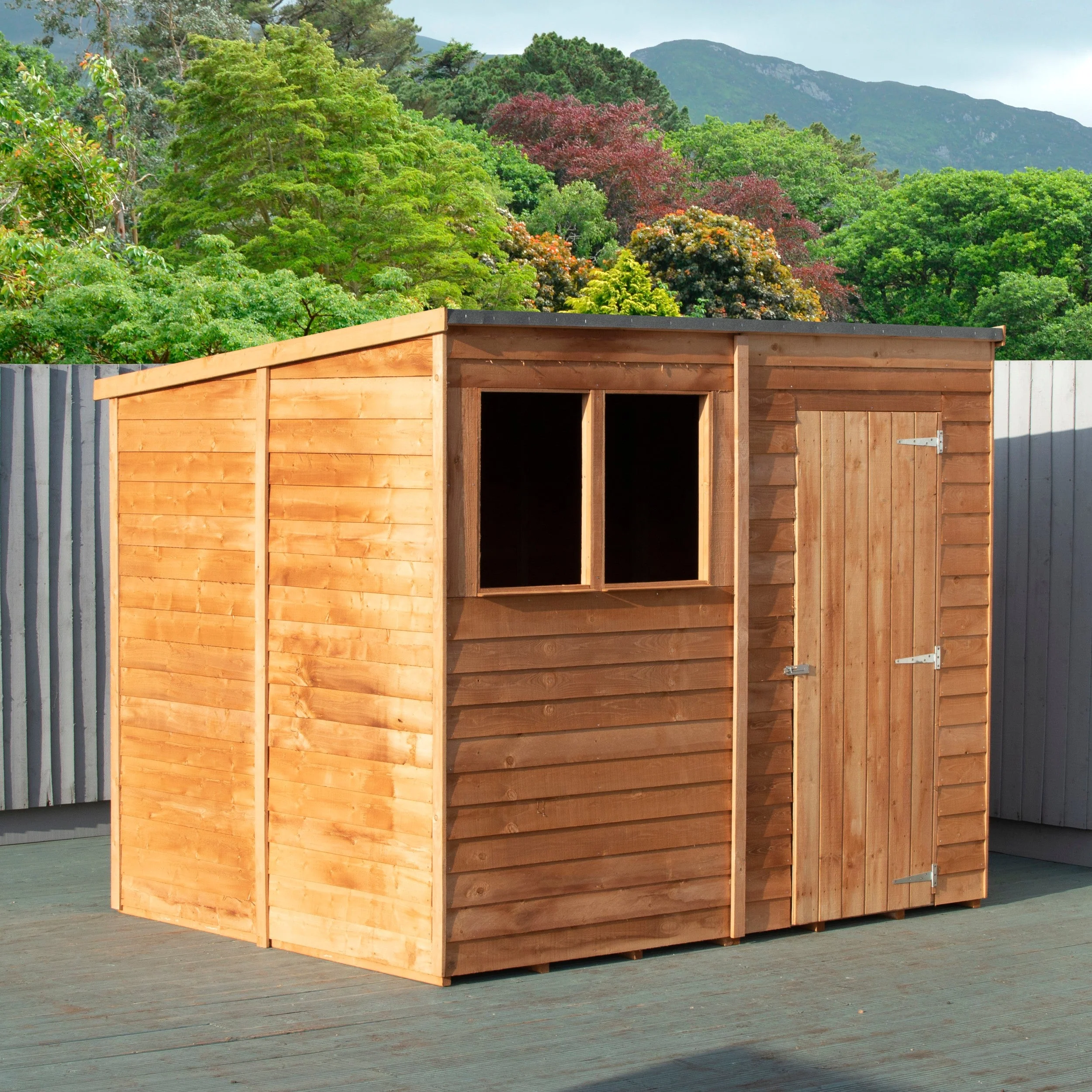 Value 5' 9" x 7' 10" Pent Shed - Premium Coated Overlap - Image 8