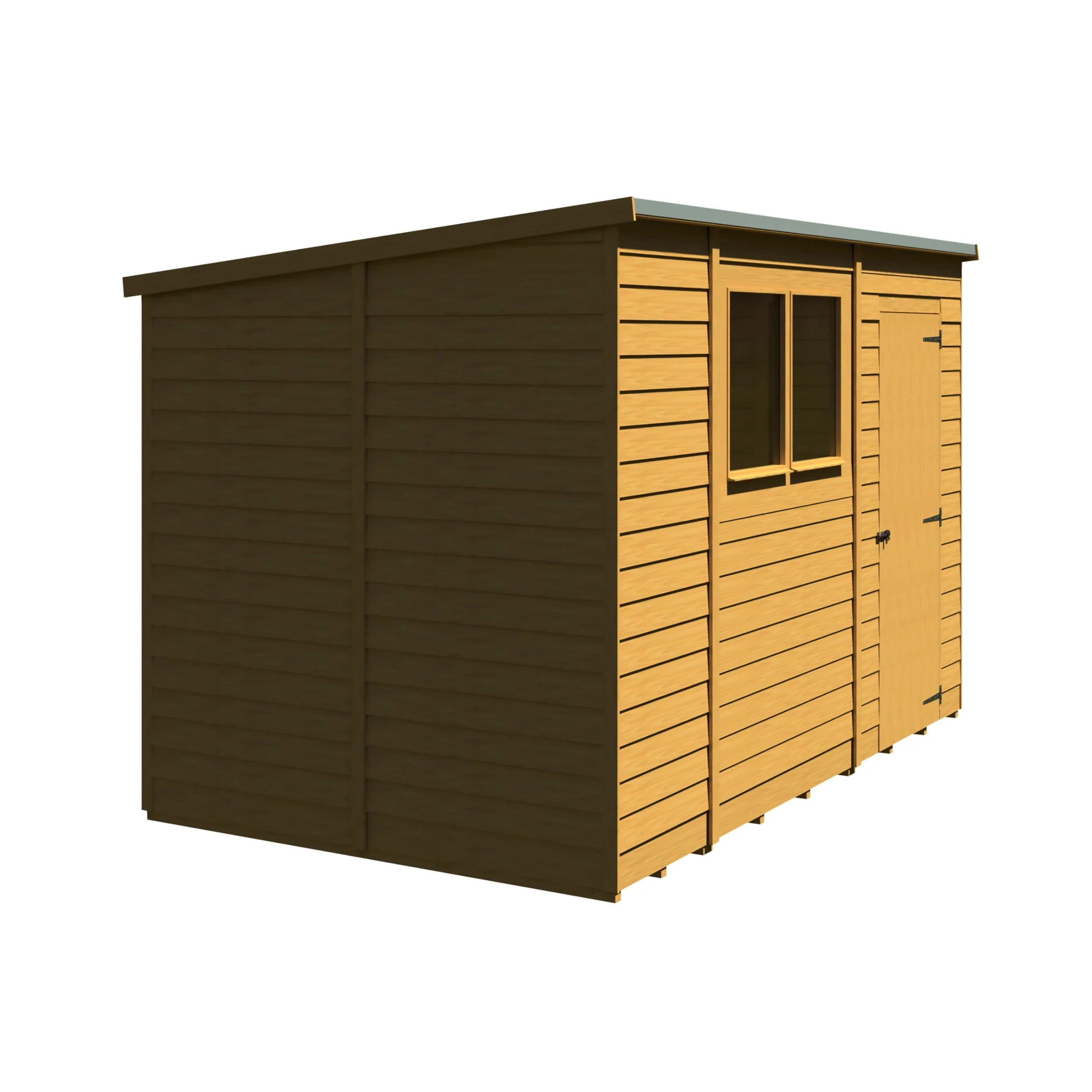 Value 5' 9" x 9' 9" Pent Shed - Premium Coated Overlap - Image 2