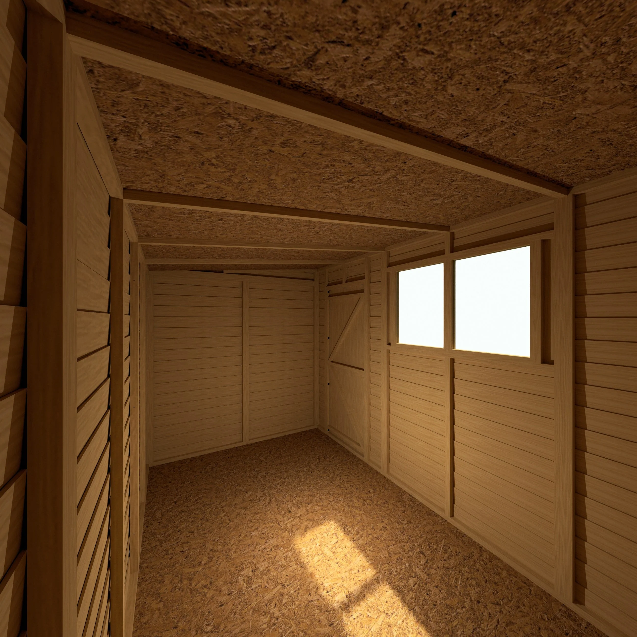 Value 5' 9" x 9' 9" Pent Shed - Premium Coated Overlap - Image 5