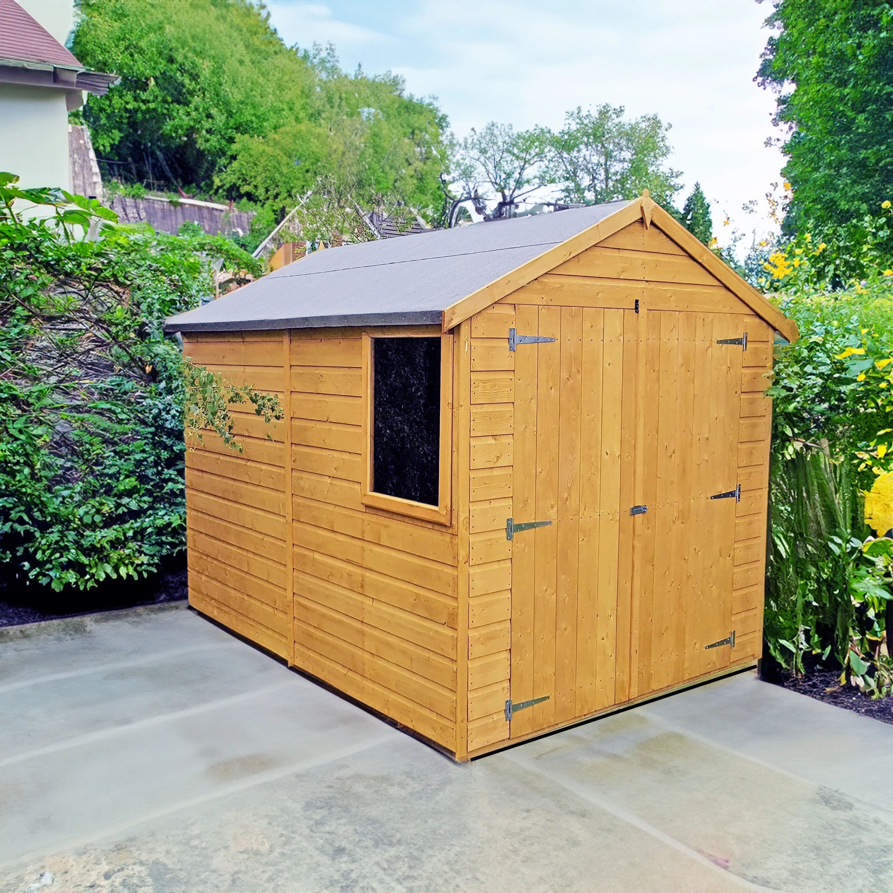 Warwick 5' 9" x 7' 10" Apex Shed - Premium Dip Treated Shiplap - Image 2